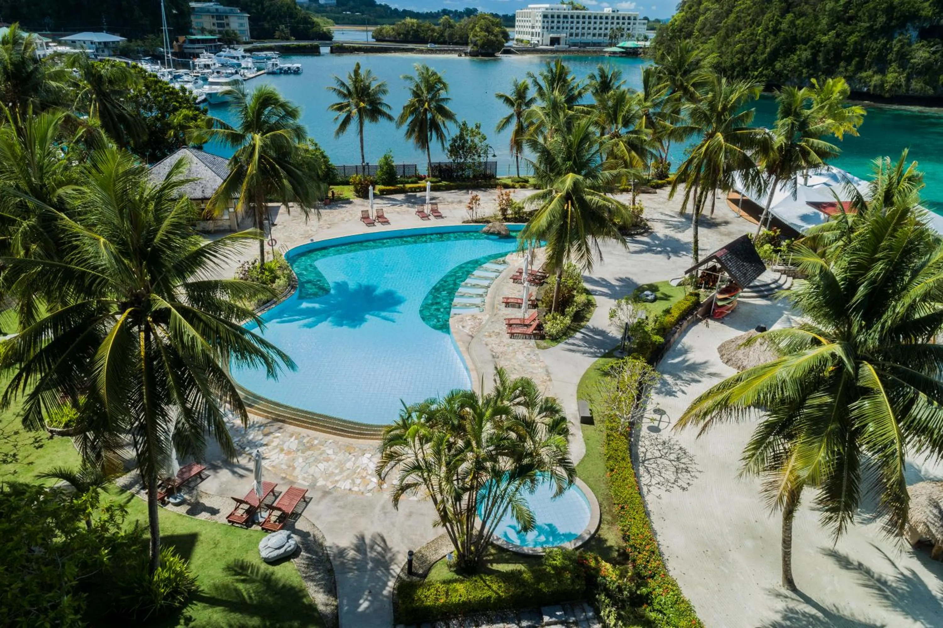 Swimming pool in Palau Royal Resort