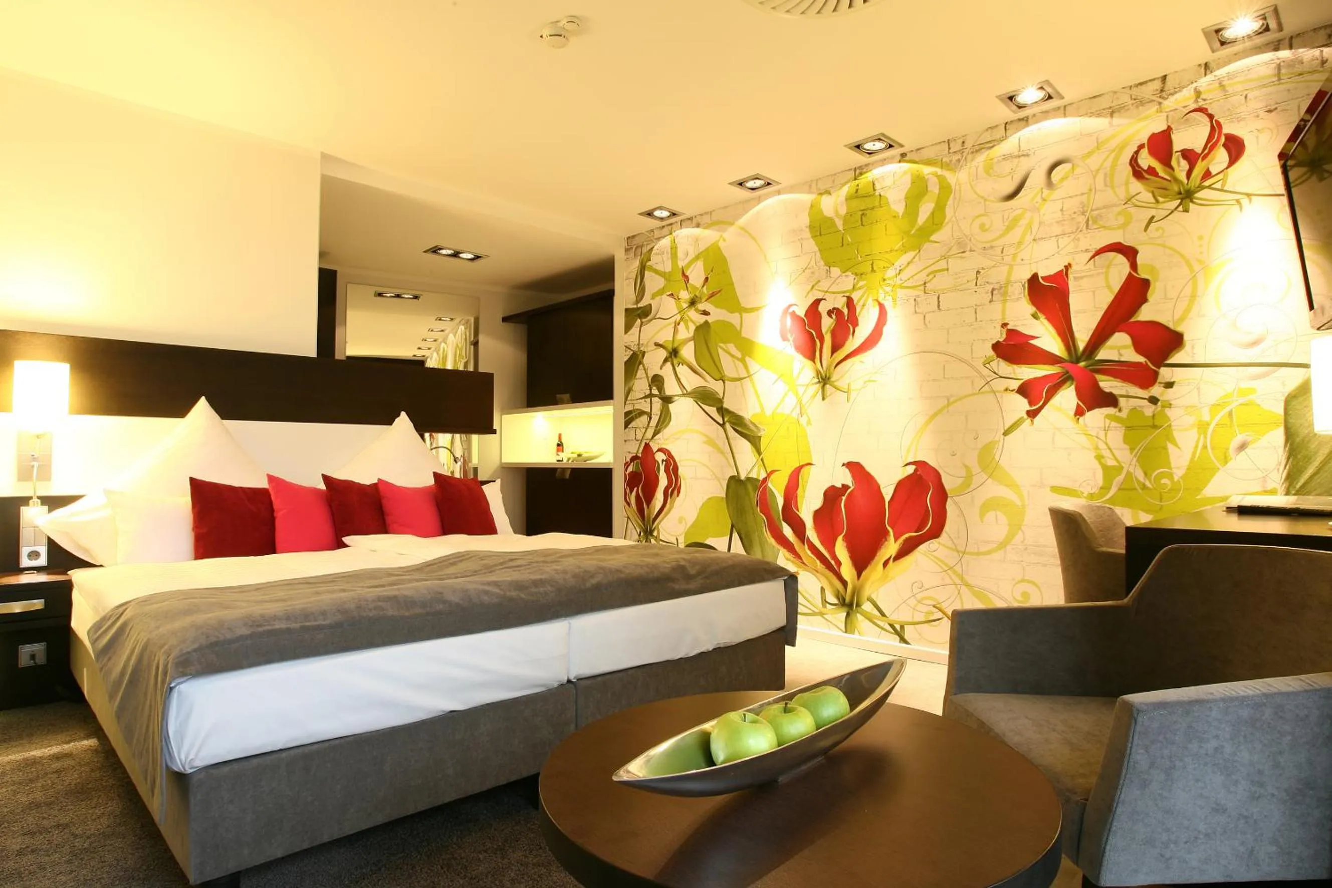 Decorative detail, Bed in Congress Hotel am Stadtpark