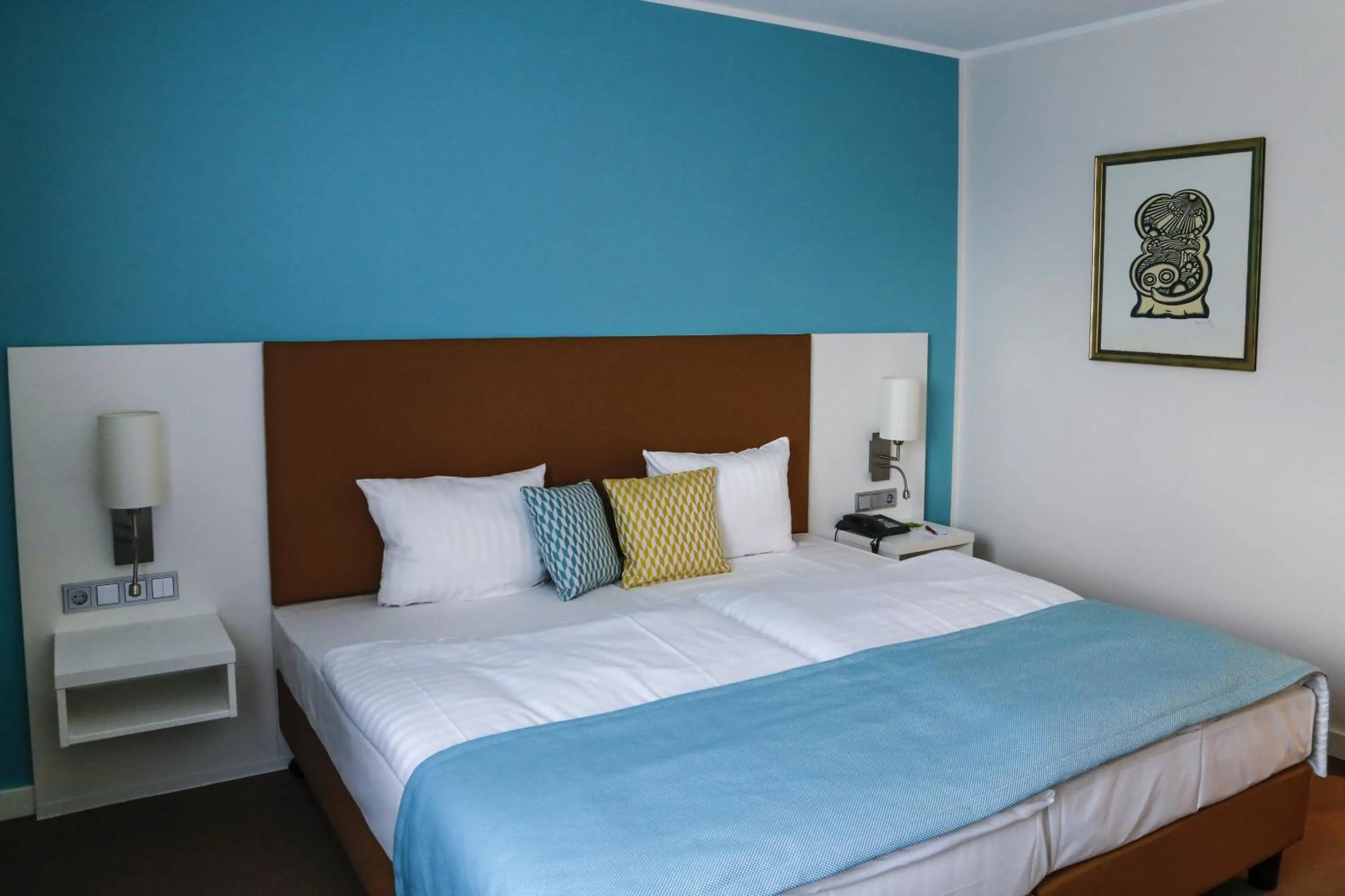 Decorative detail, Bed in Congress Hotel am Stadtpark