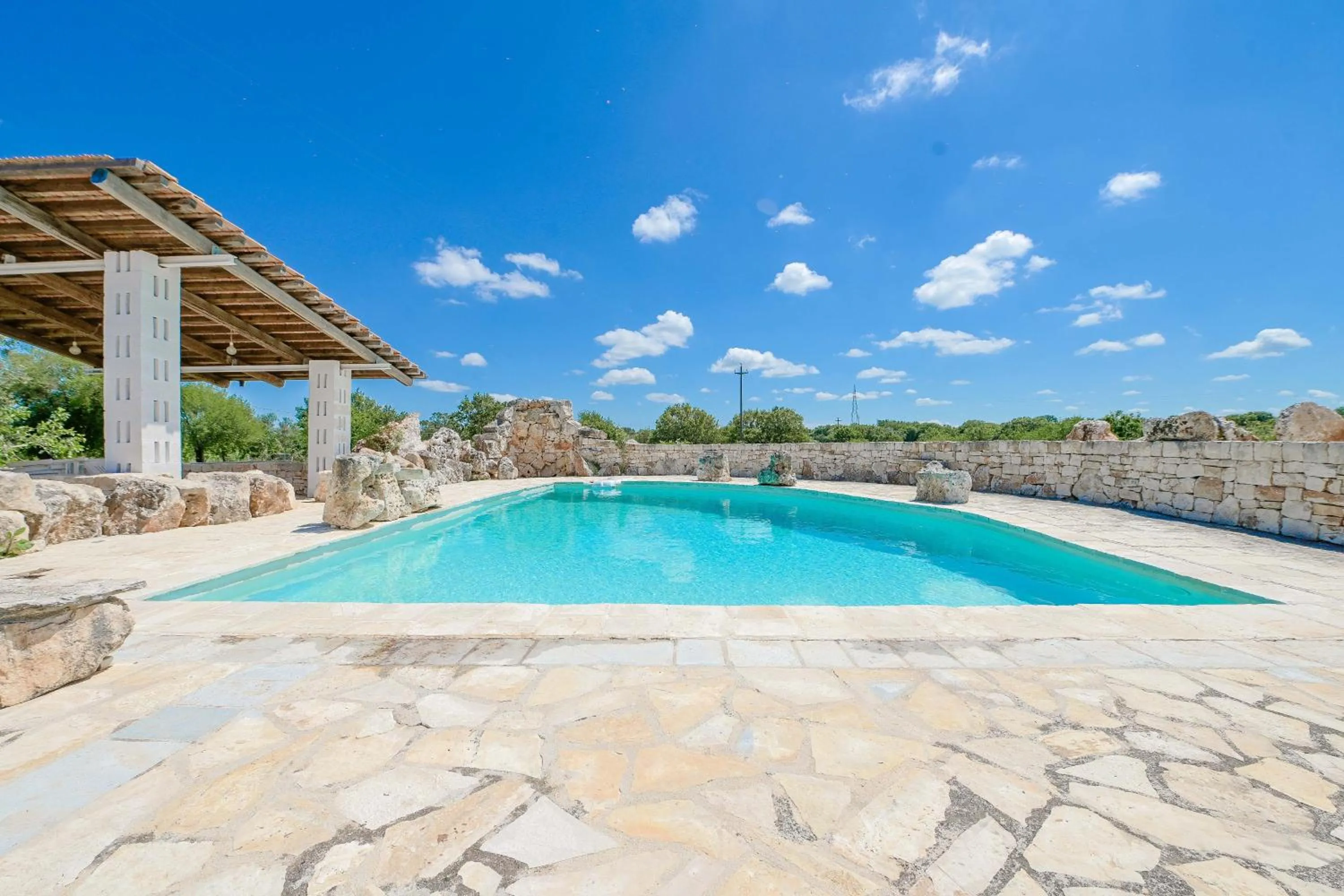 Pool view in Resort Masseria Cecato