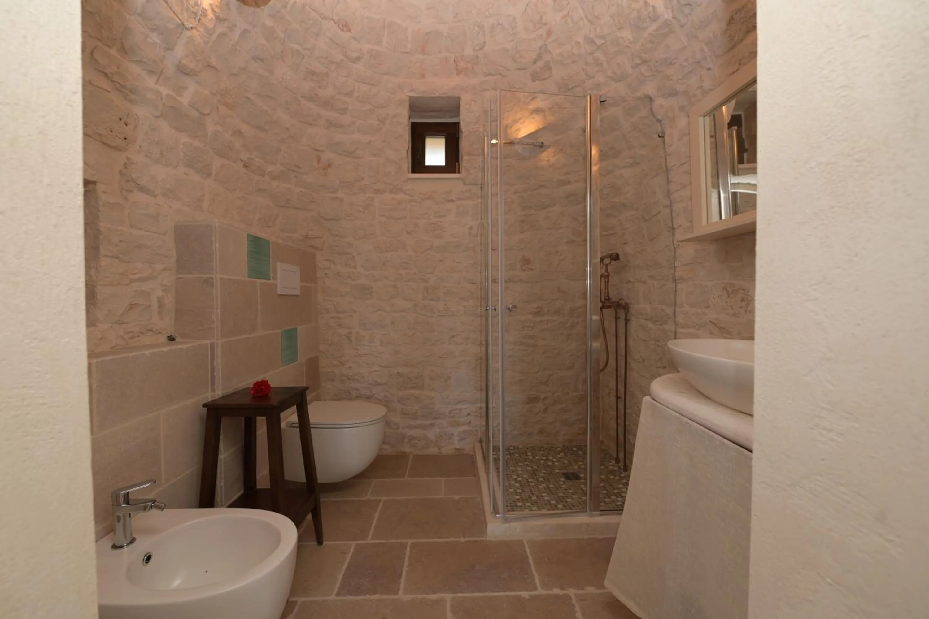 Shower in Resort Masseria Cecato
