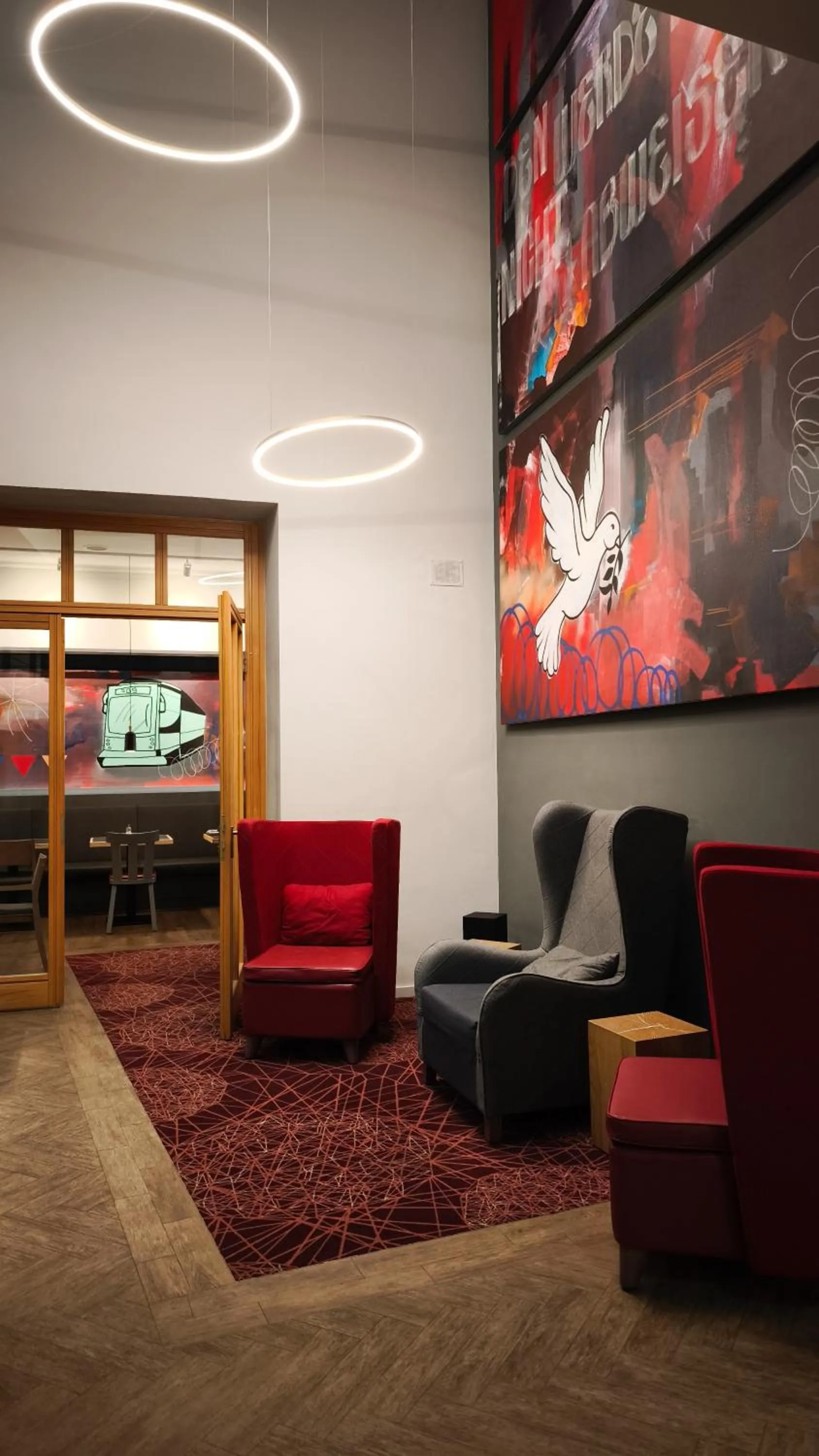 Lobby or reception in CVJM Düsseldorf Hotel & Tagung