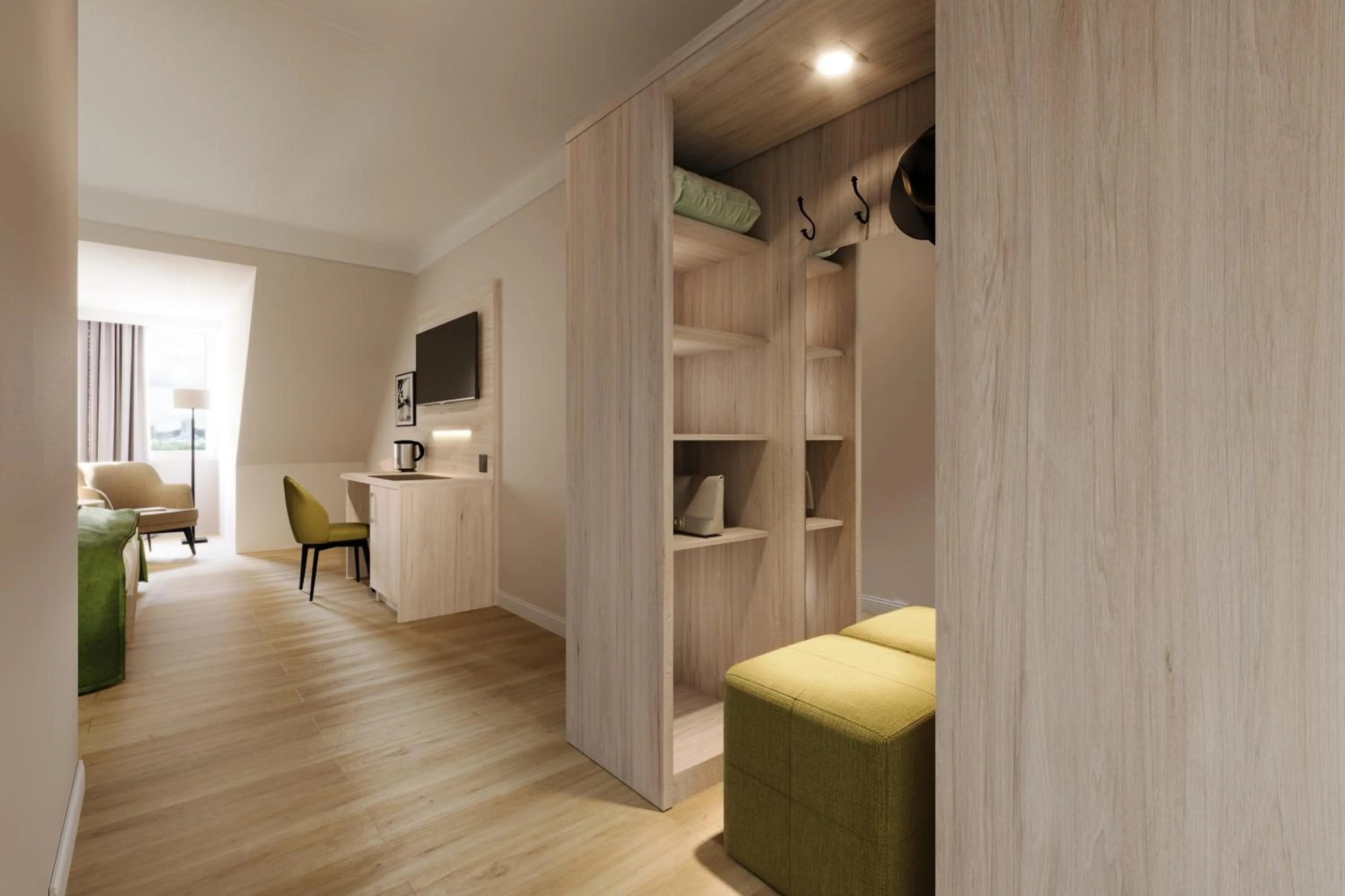 Photo of the whole room, Bed in Seehotel Heidehof