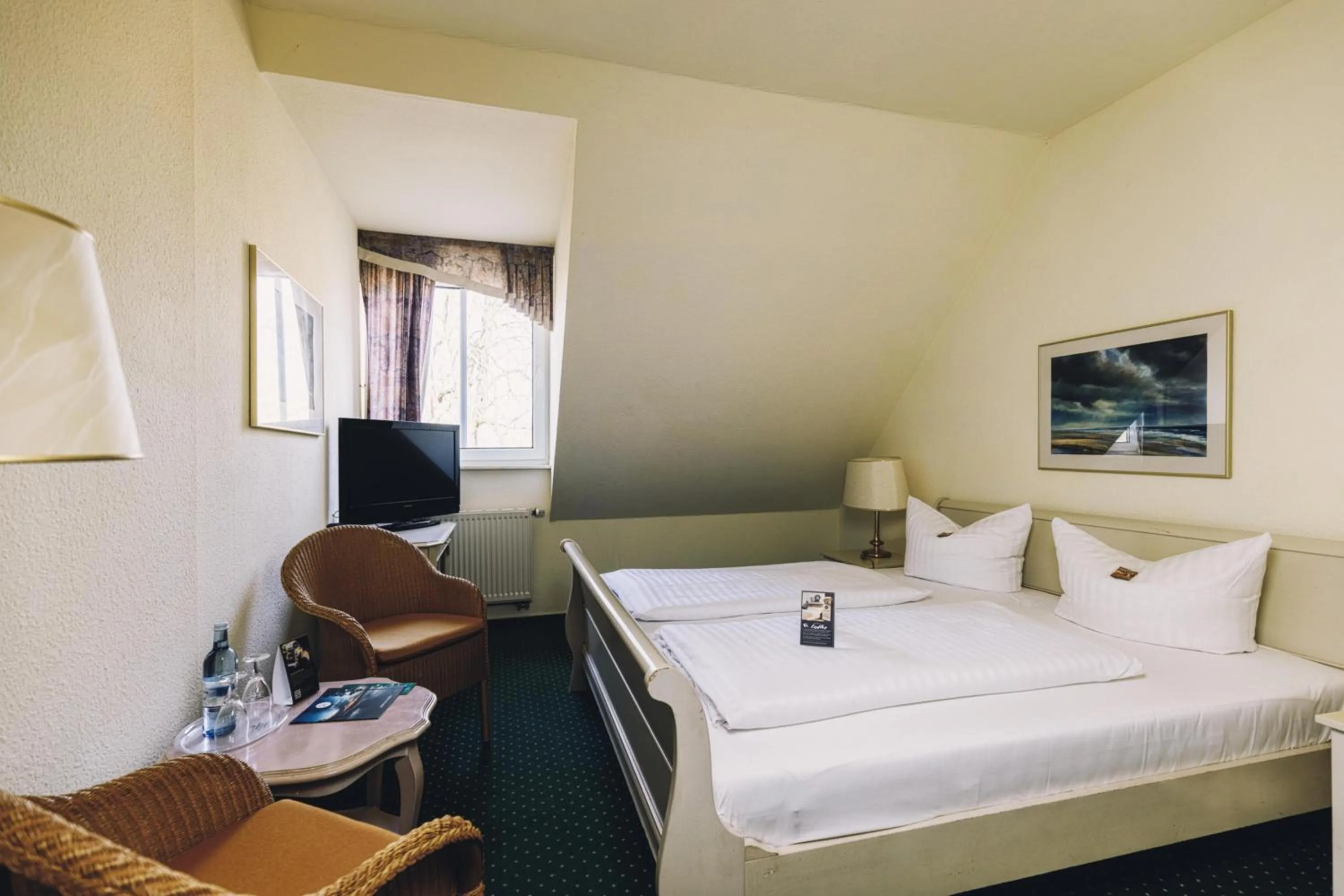 Bed in Seehotel Heidehof