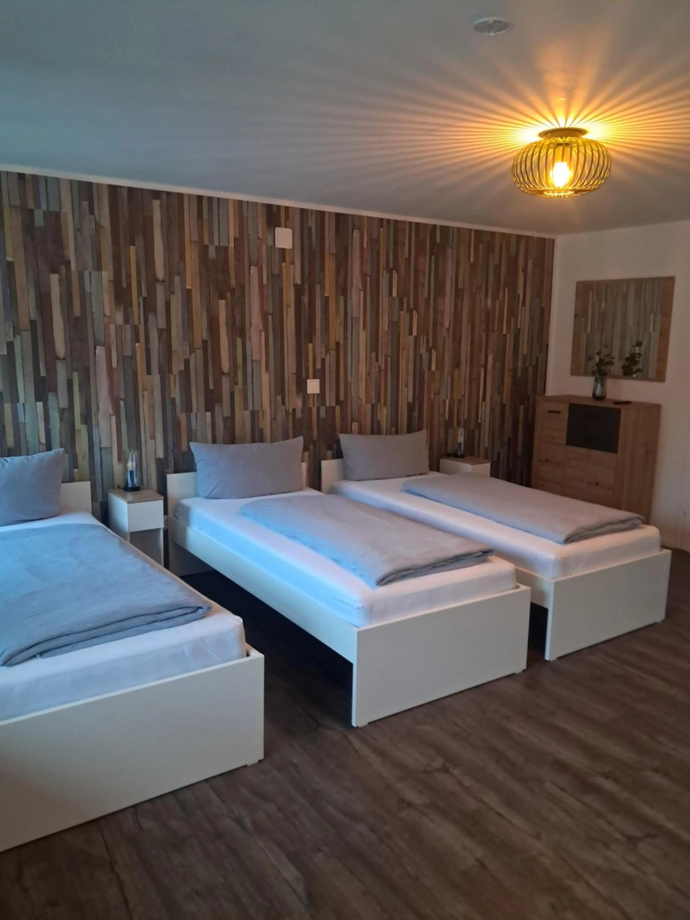 Bed in Cross-Country-Hotel Hirsch