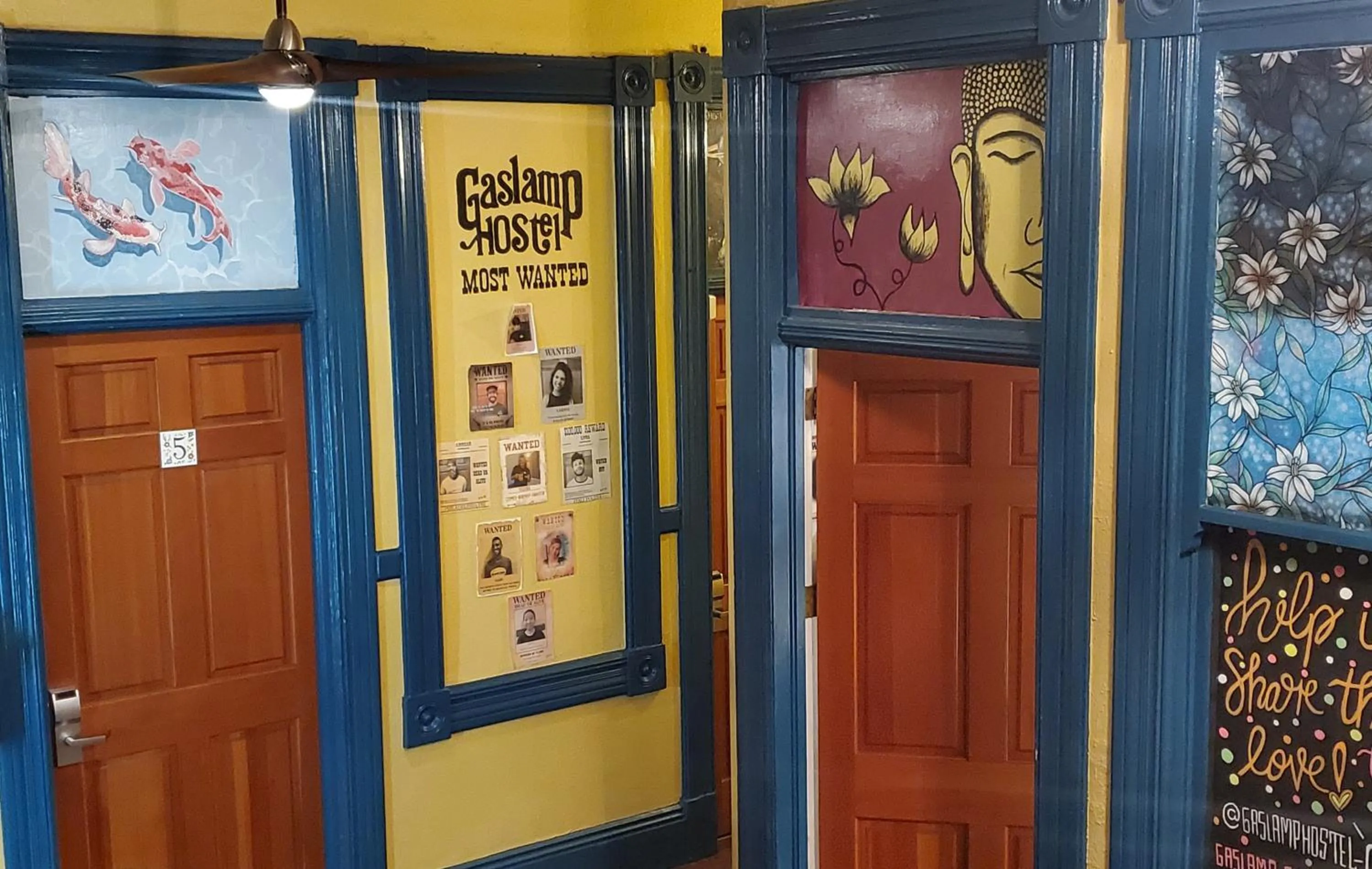 Property building in Gaslamp Hostel