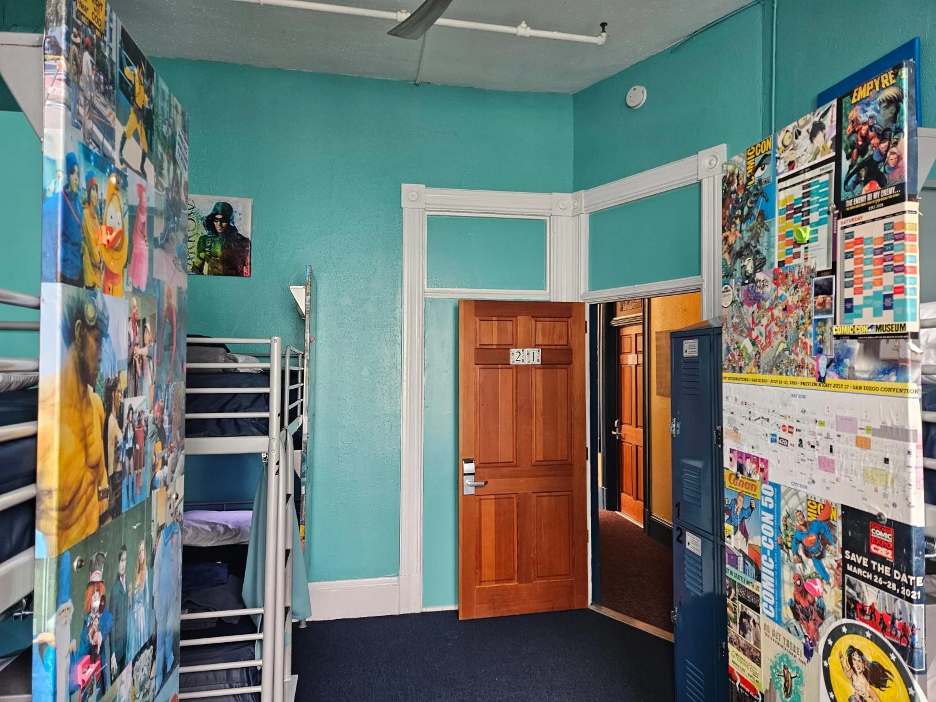 Bedroom in Gaslamp Hostel