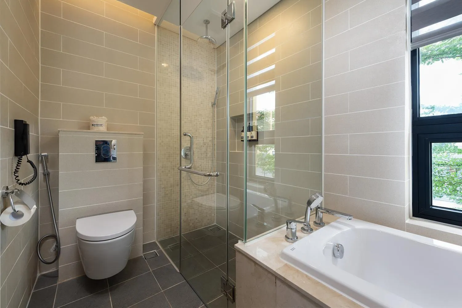 Shower in Wyndham Sky Lake Resort and Villas