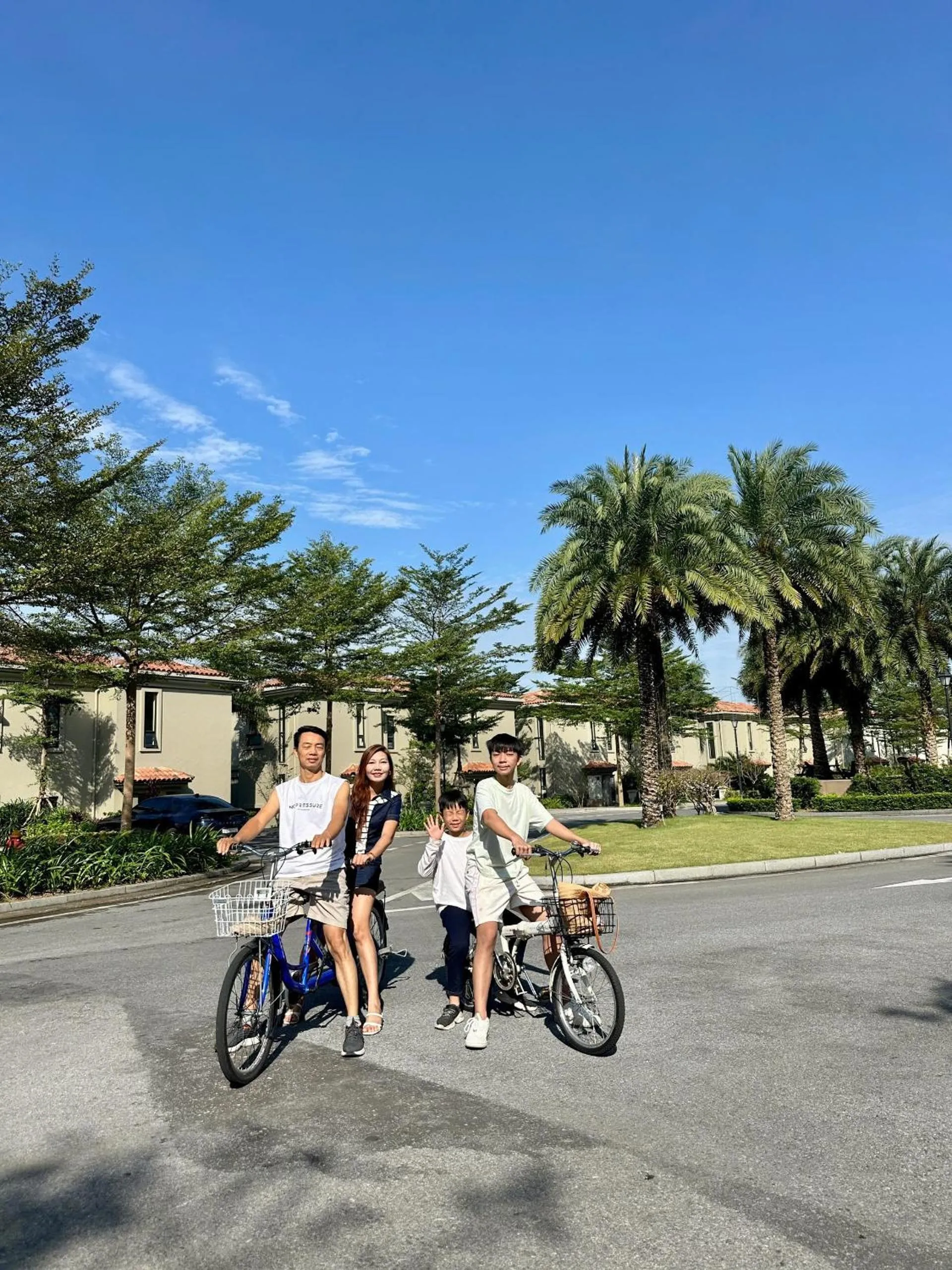 Cycling in Wyndham Sky Lake Resort and Villas
