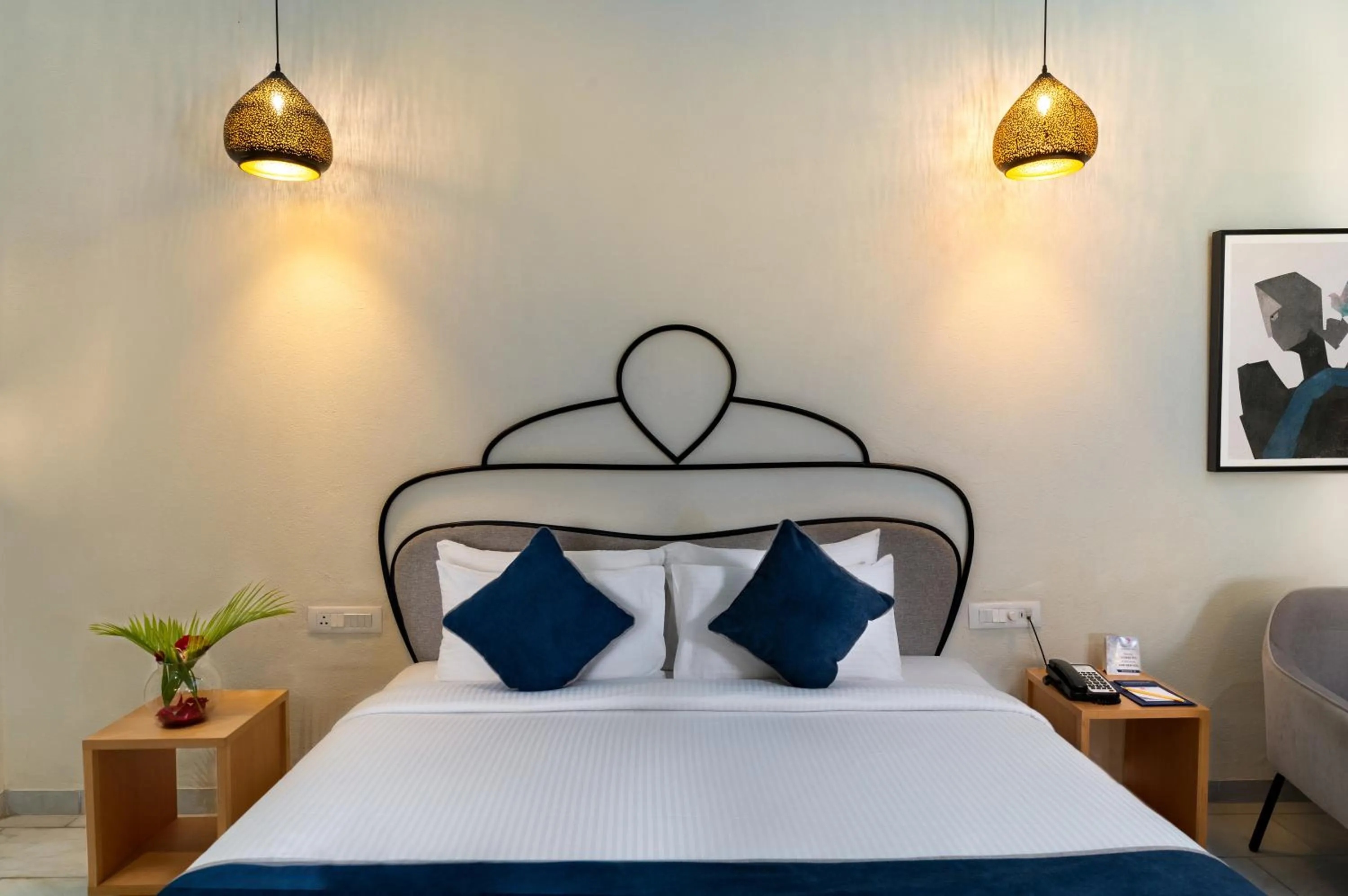 Bedroom, Bed in Ramee Royal Resort & Spa - Udaipur