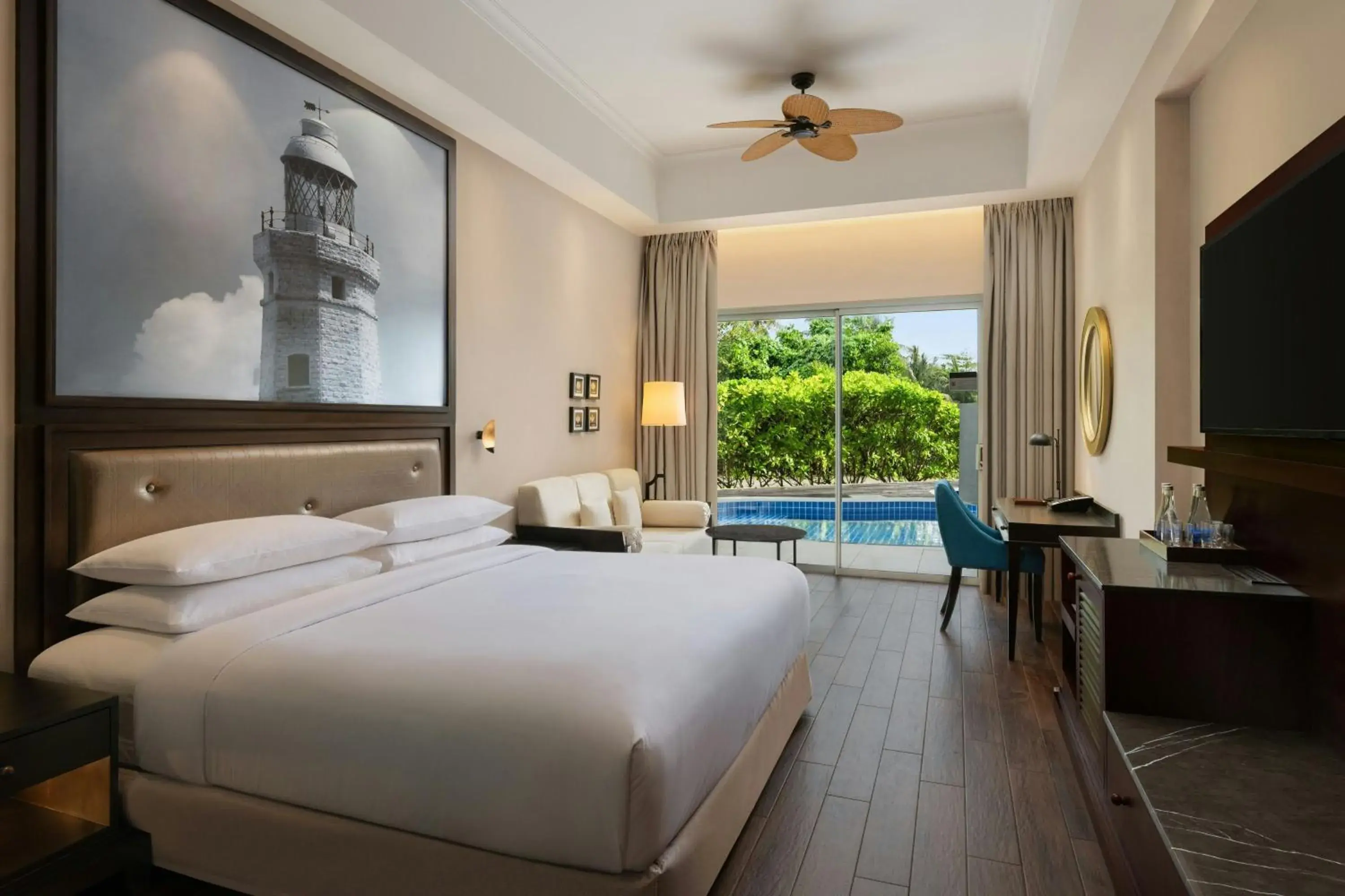 Premier, Guest room, 1 King, Pool view, Plunge pool - single occupancy in Sheraton Kosgoda Turtle Beach Resort Premier, Guest room, 1 King, Pool view, Plunge pool - single occupancy in Sheraton Kosgoda Turtle Beach Resort