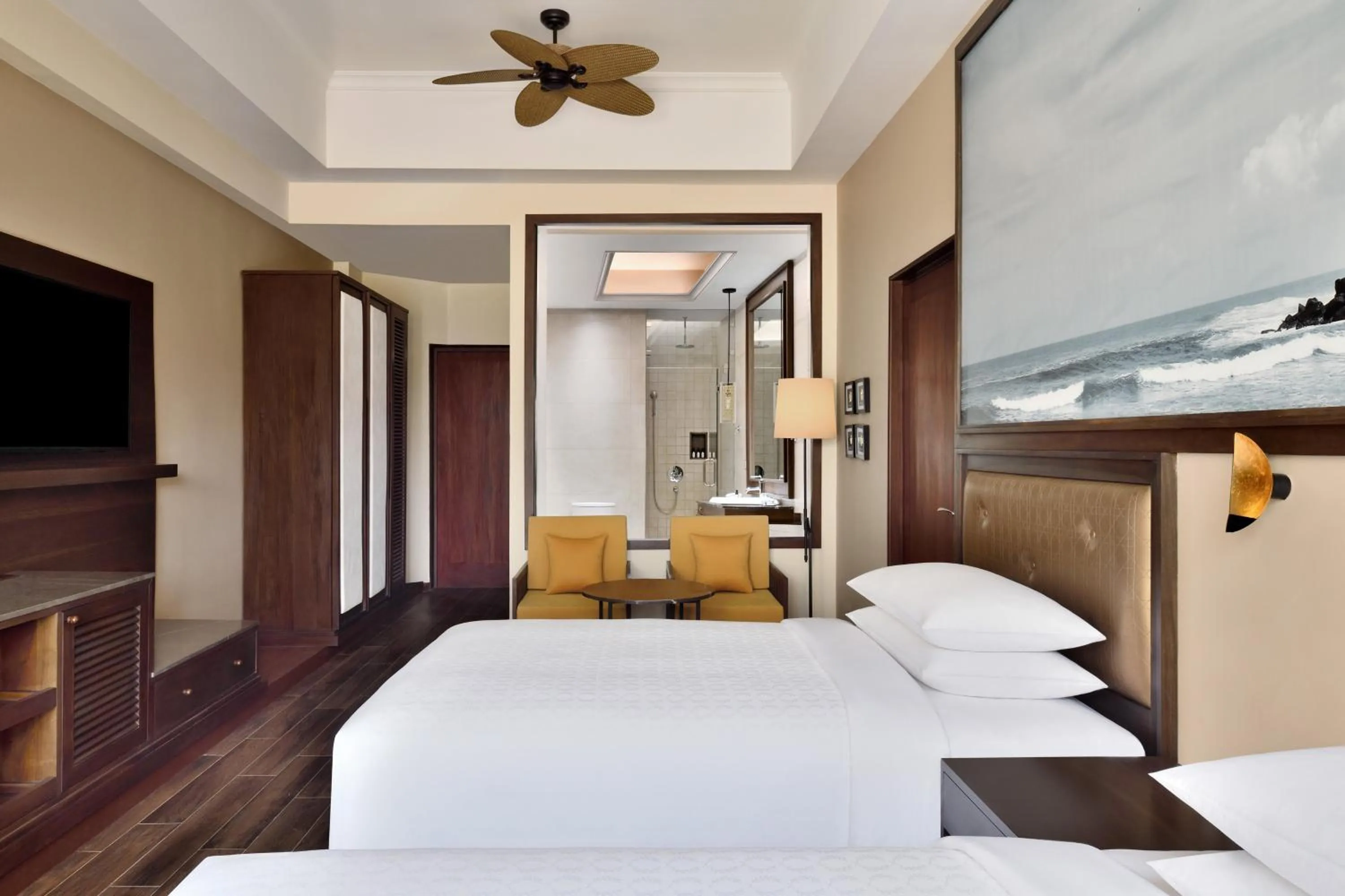 Bed in Sheraton Kosgoda Turtle Beach Resort