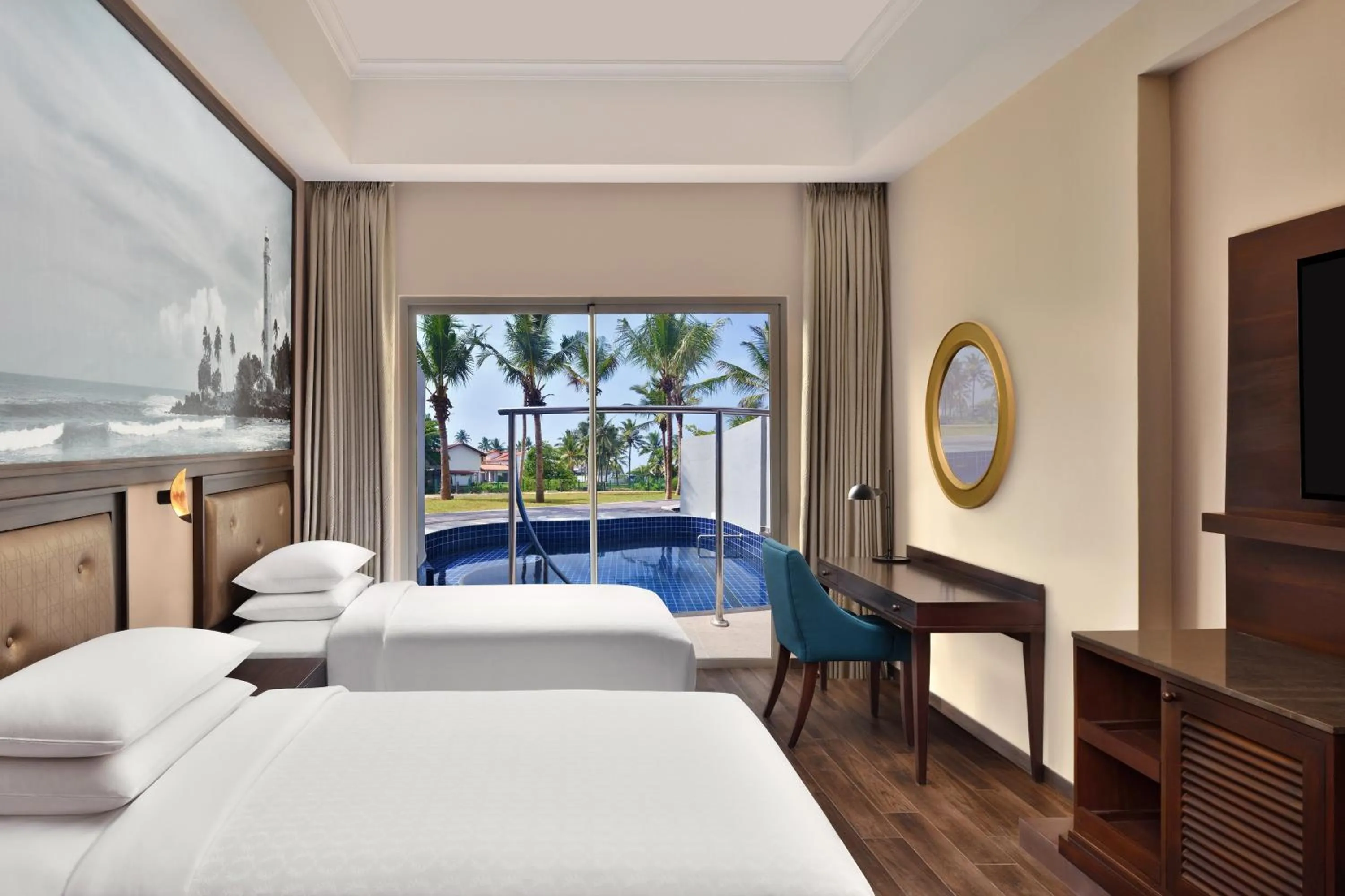 Photo of the whole room, Bed in Sheraton Kosgoda Turtle Beach Resort