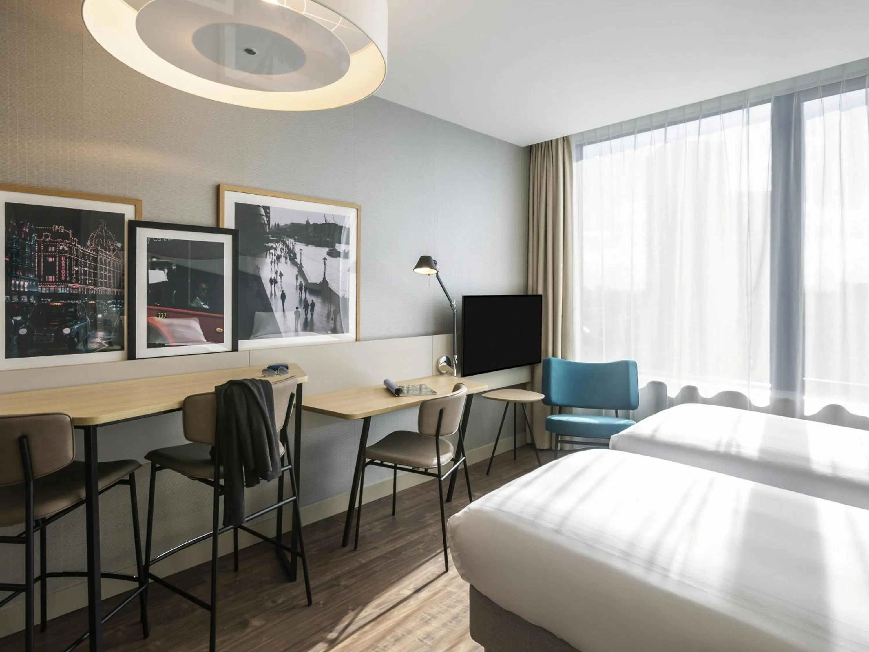 Bedroom, Bed in Aparthotel Adagio London Stratford