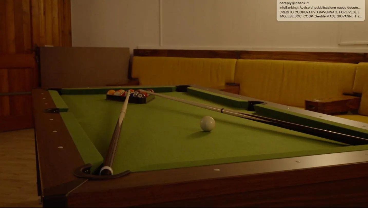 Billiard in Villa Mase