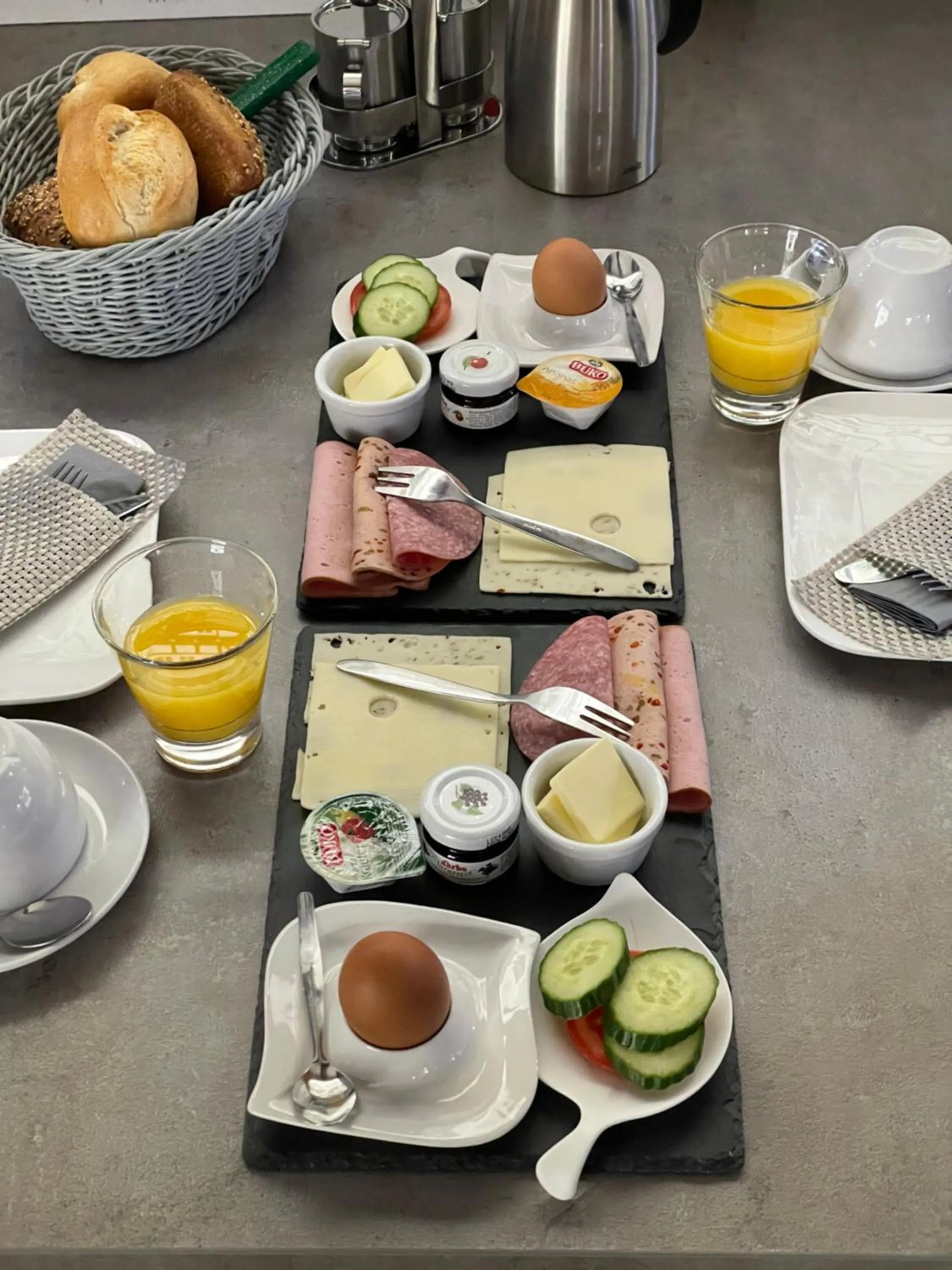 Continental breakfast in Altes Rathaus Hotel-Restaurant-Café