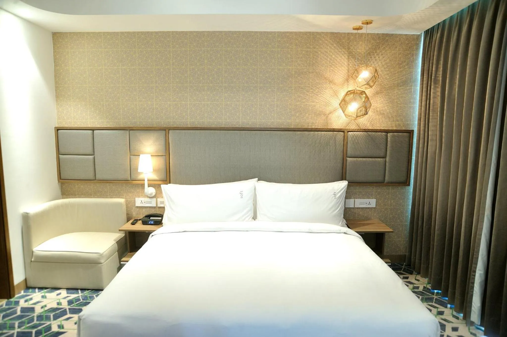 Photo of the whole room, Bed in Holiday Inn Gurugram Sector 90 by IHG