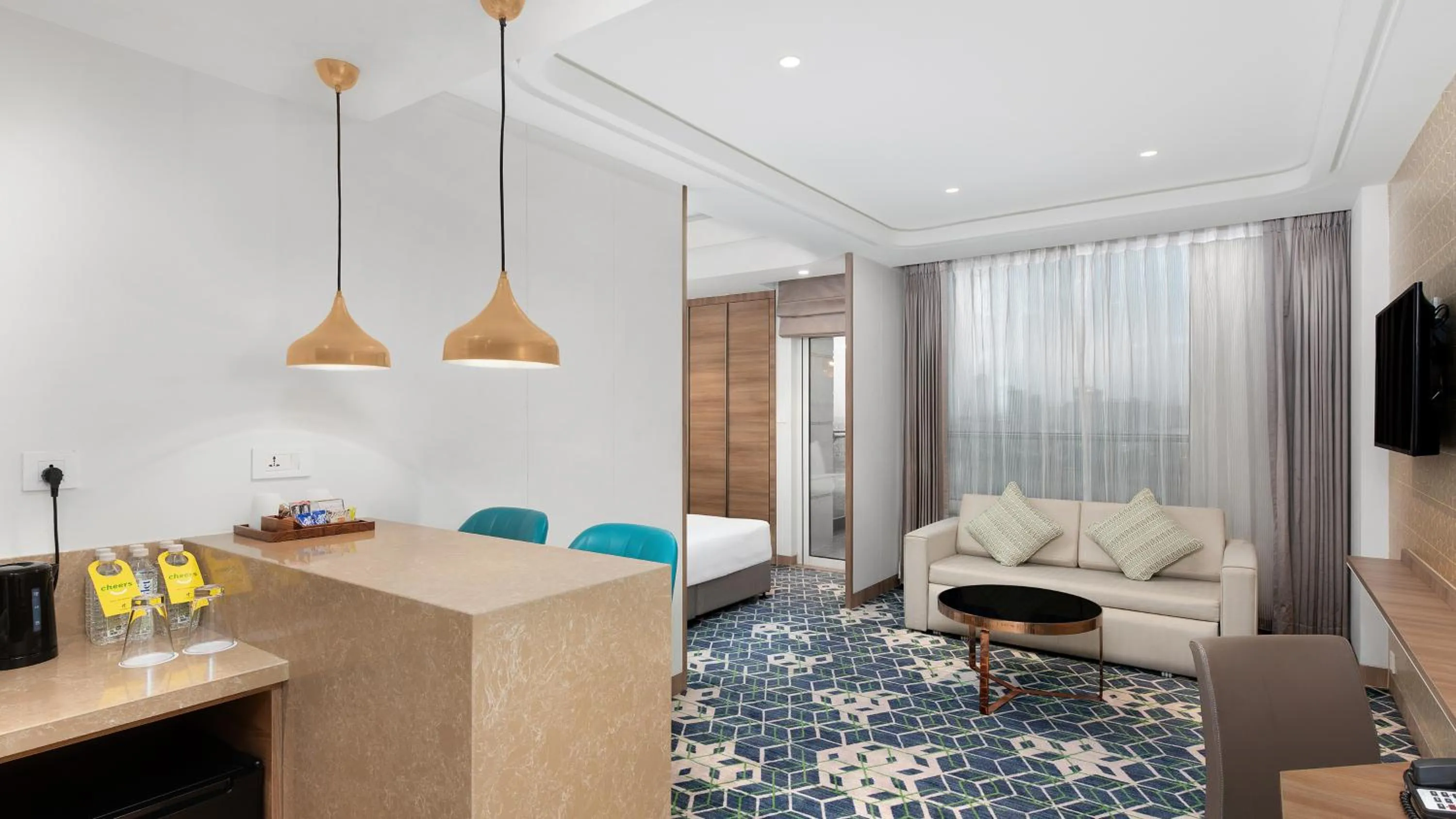 Living room, Bed in Holiday Inn Gurugram Sector 90 by IHG