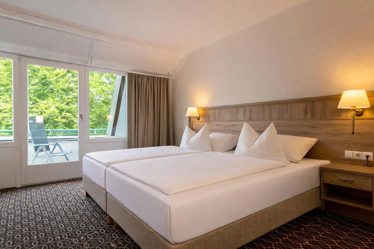 Bedroom, Bed in AMBER HOTEL Bavaria Superior