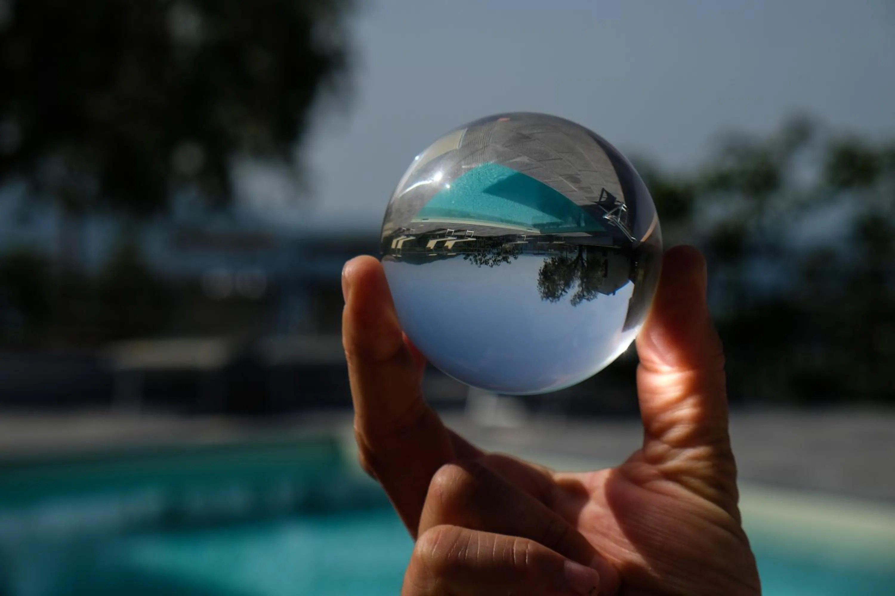 Pool view in Agriturismo Antico Loggiato