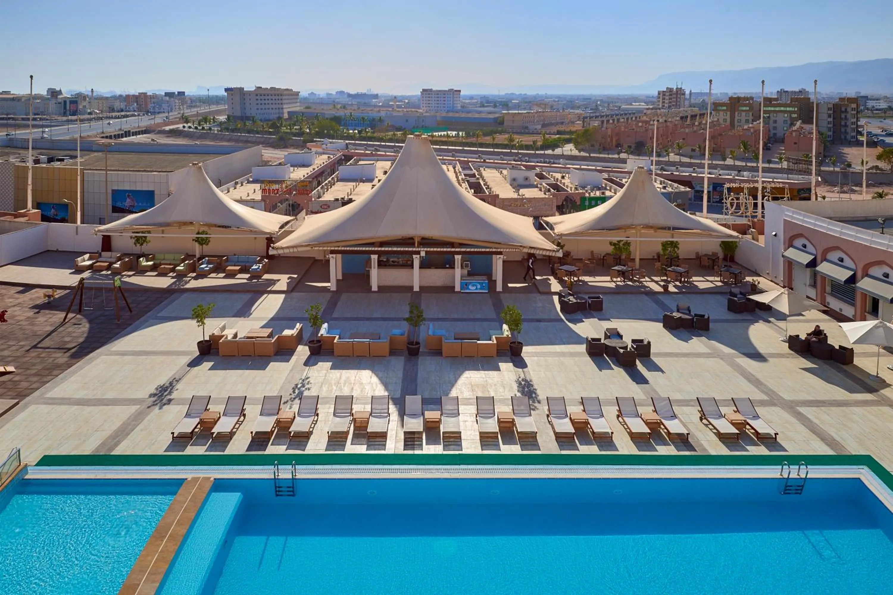 Swimming pool in Salalah Gardens Hotel Managed by Safir Hotels & Resorts