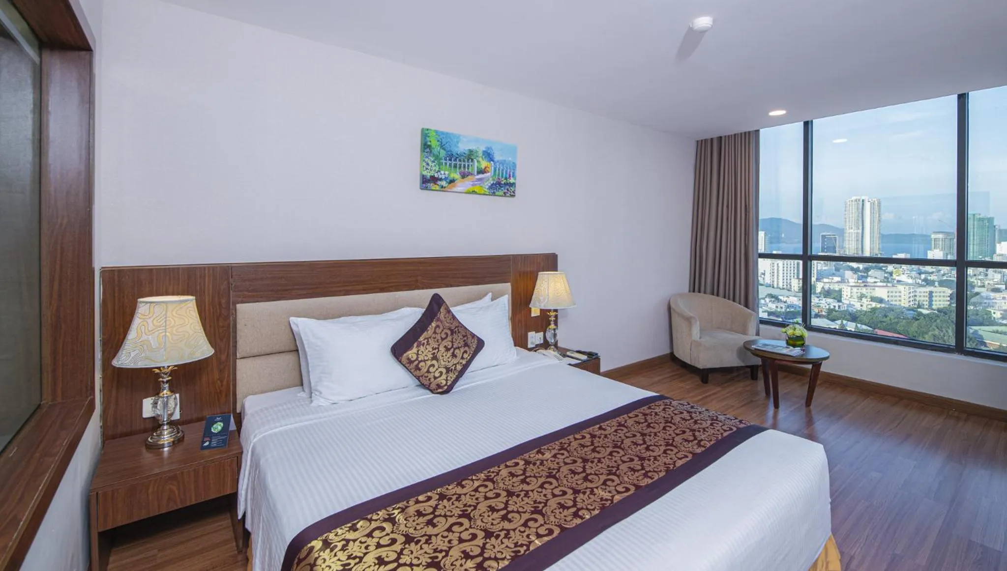 Bed in Muong Thanh Grand Da Nang Hotel