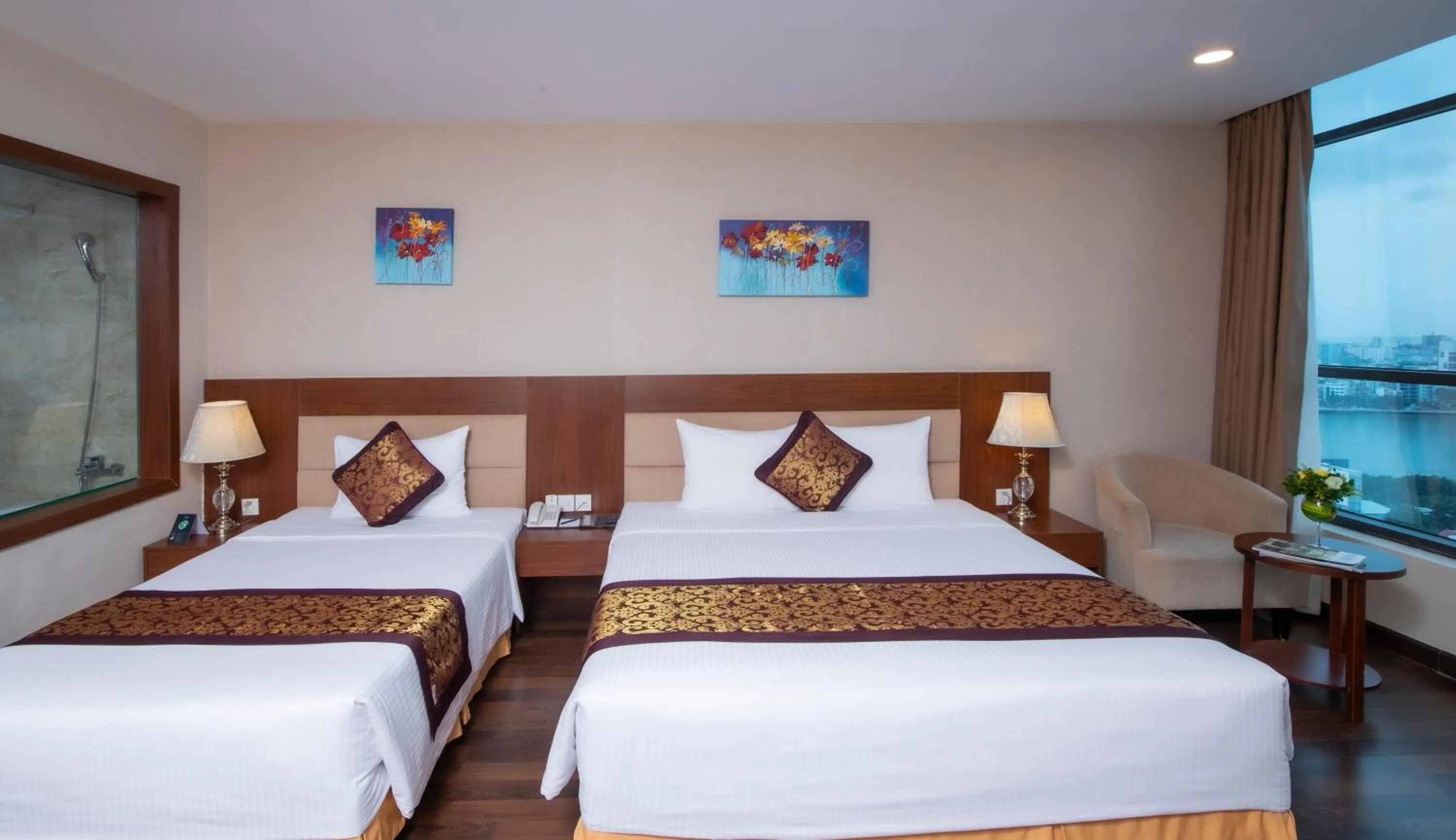 Bed in Muong Thanh Grand Da Nang Hotel