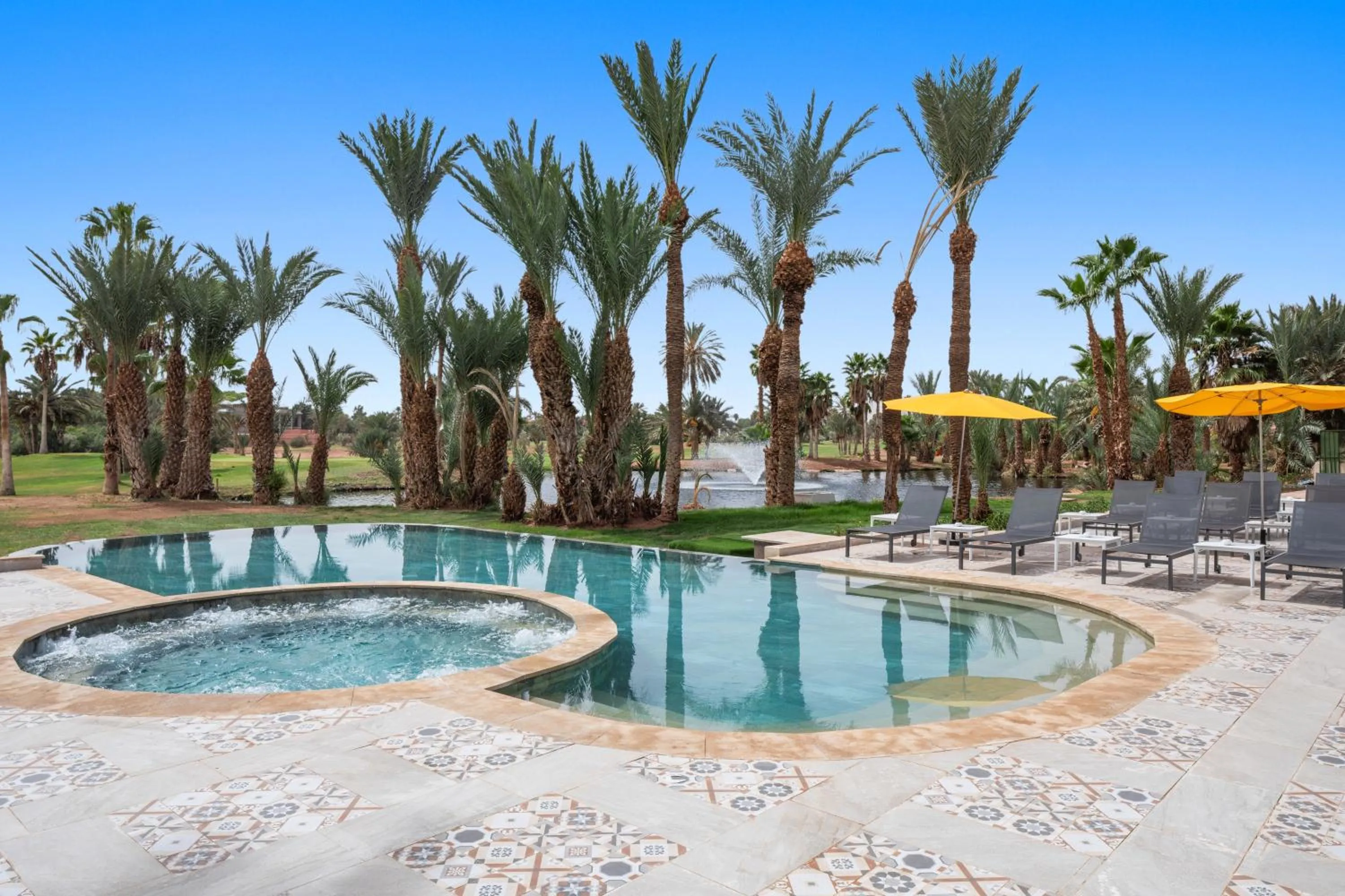 Swimming pool in Palmeraie Golf Suites By Pickalbatros