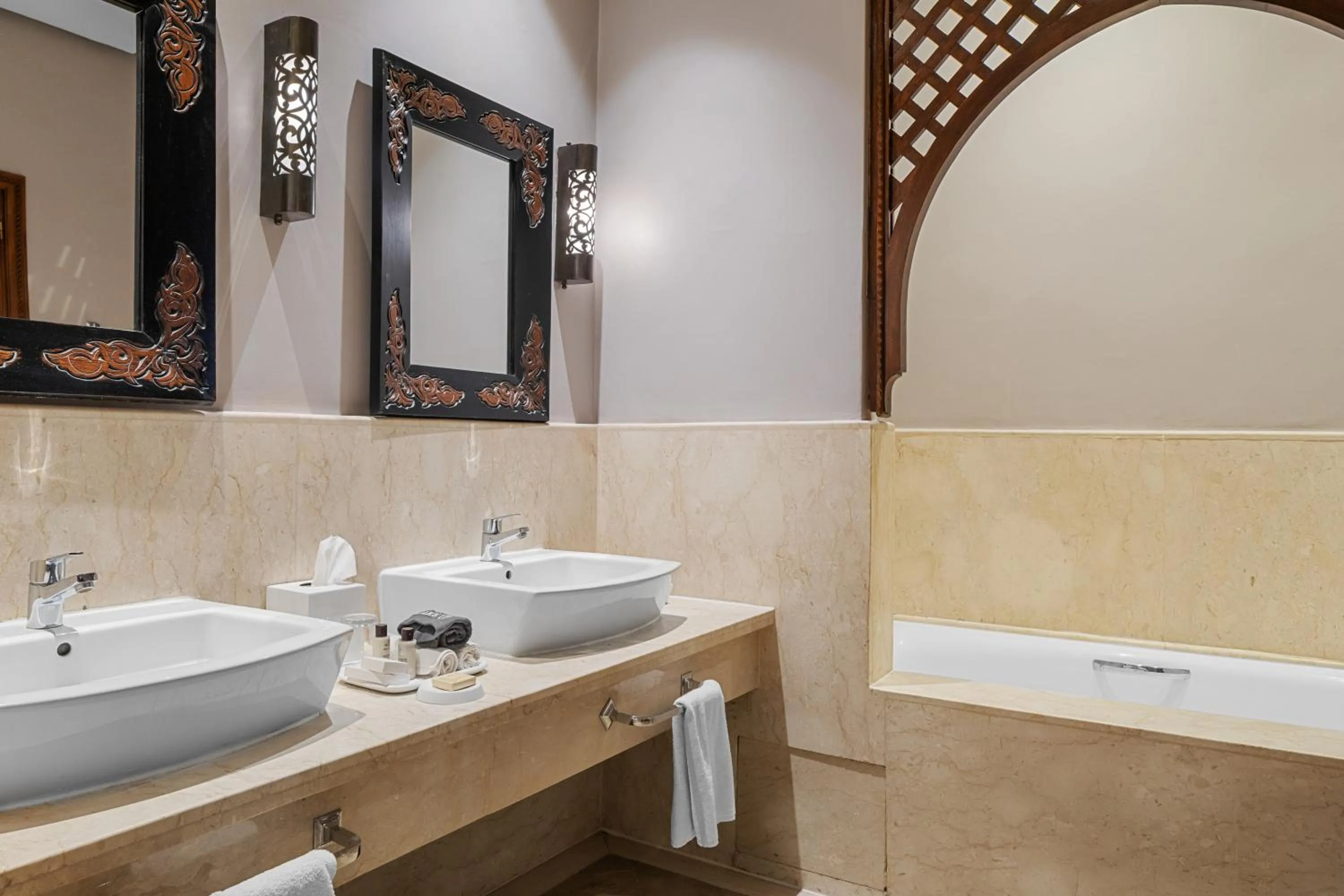 Bathroom in Palmeraie Golf Suites By Pickalbatros