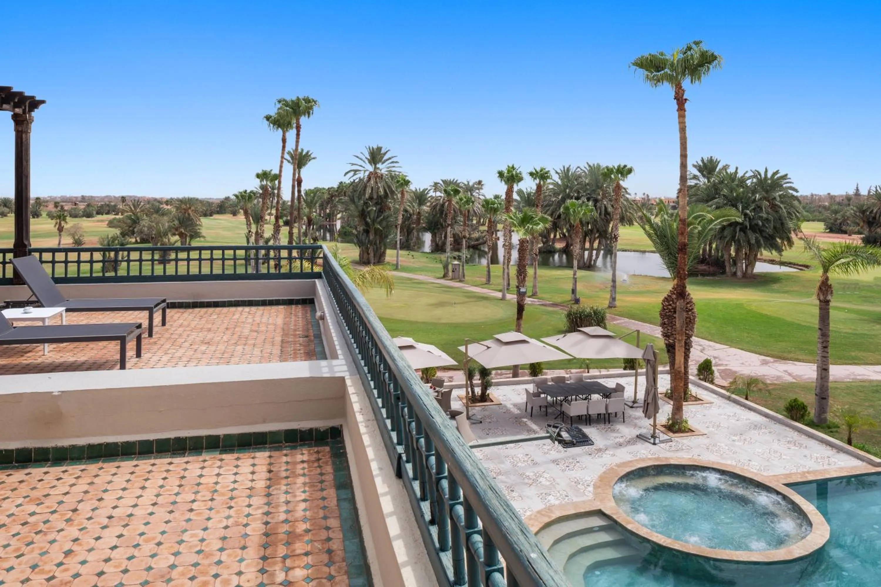 Golfcourse in Palmeraie Golf Suites By Pickalbatros