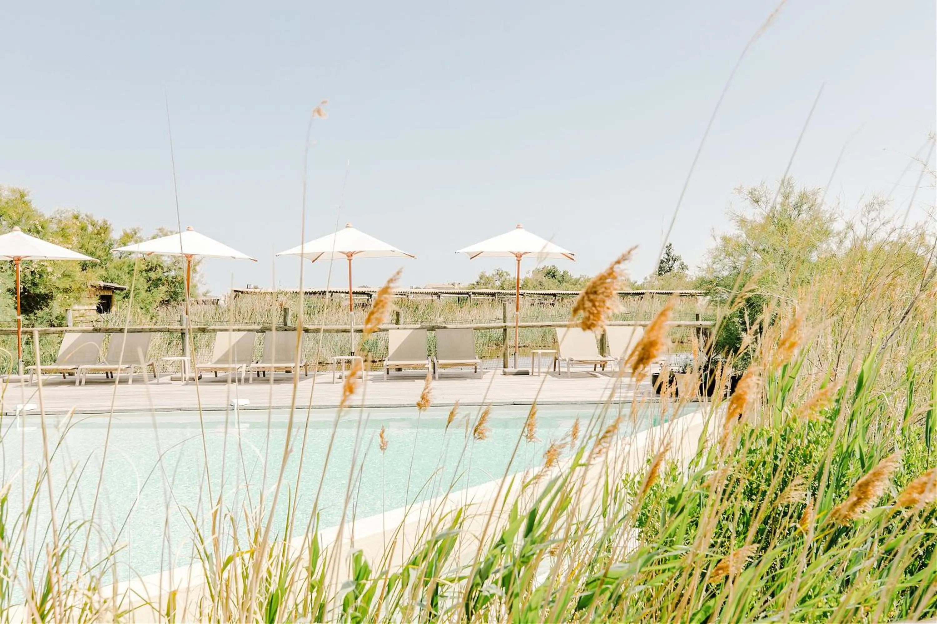 Swimming pool in Hôtel Restaurant Les Arnelles