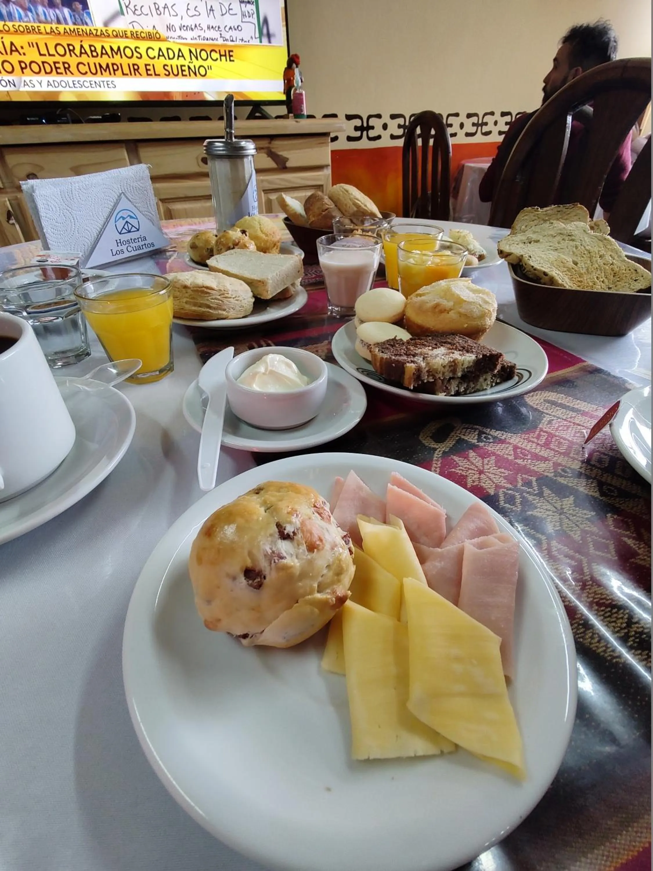 Breakfast in Hosteria Los Cuartos