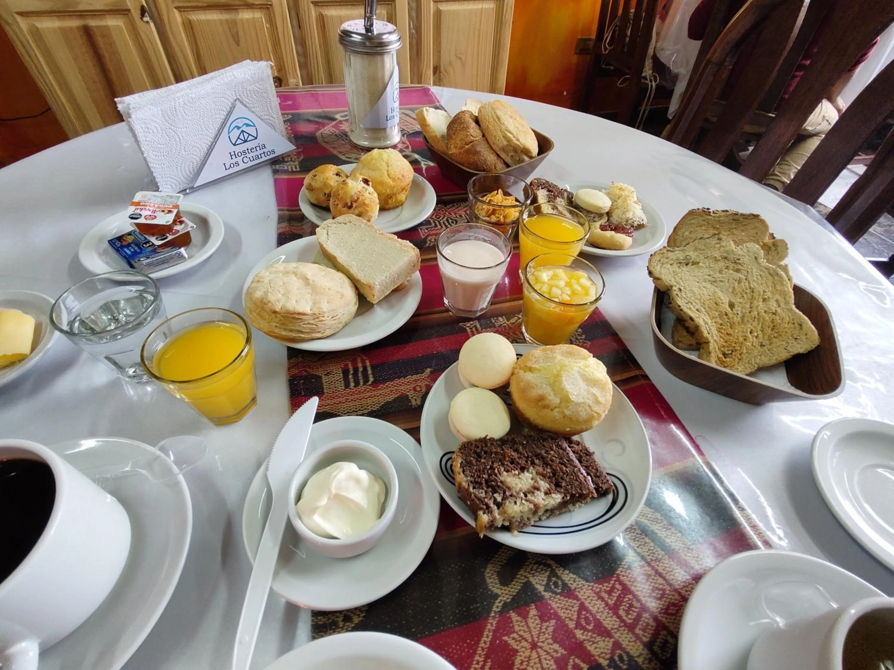 Breakfast in Hosteria Los Cuartos