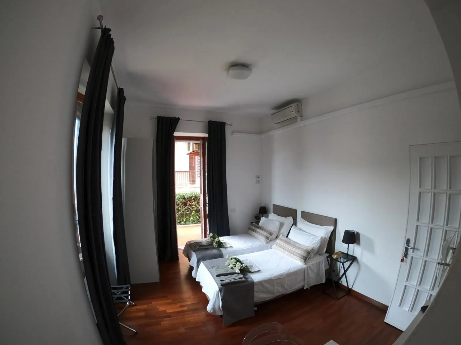 Photo of the whole room, Bed in EMI's Guest House