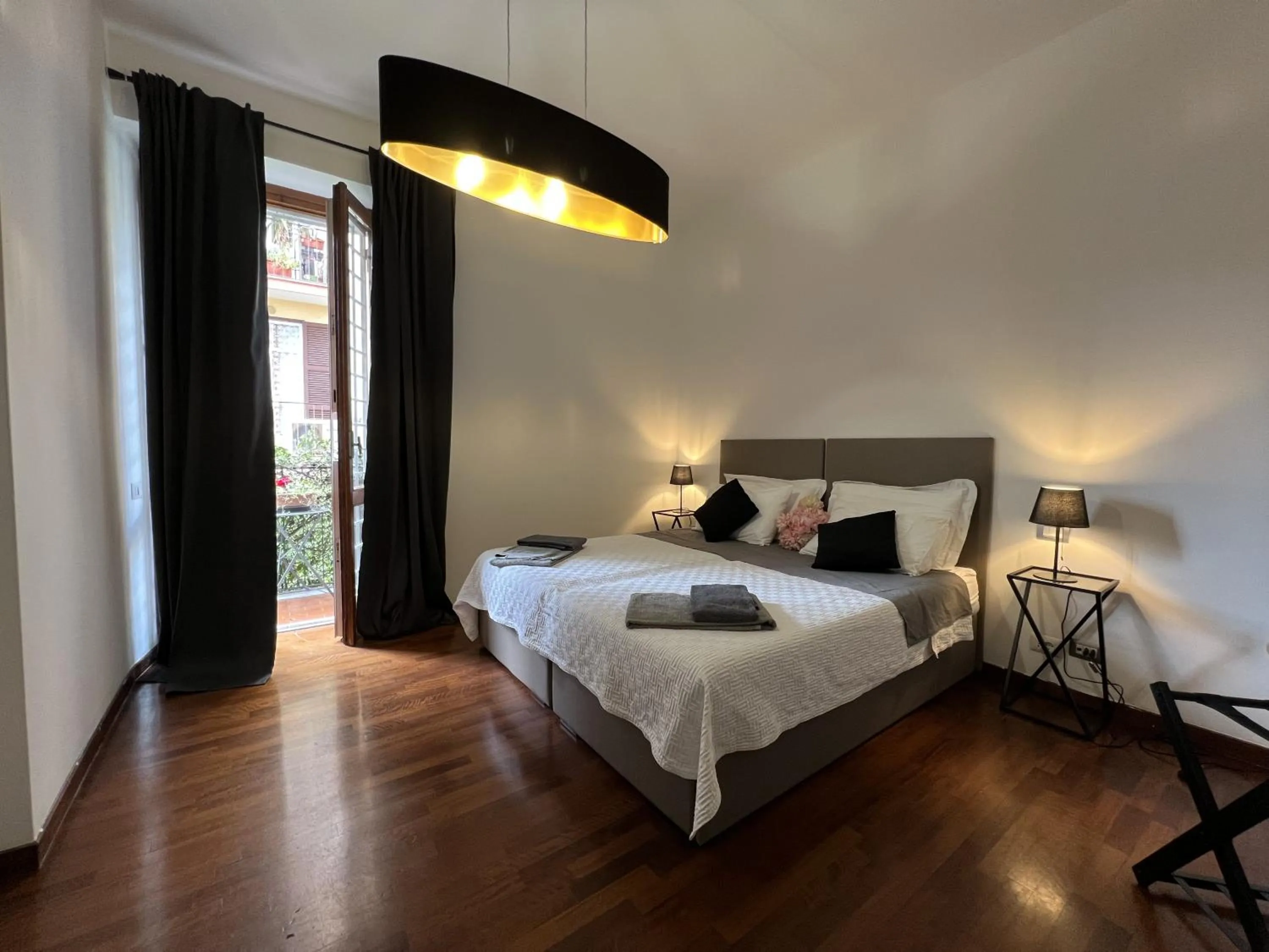 Bed in EMI's Guest House