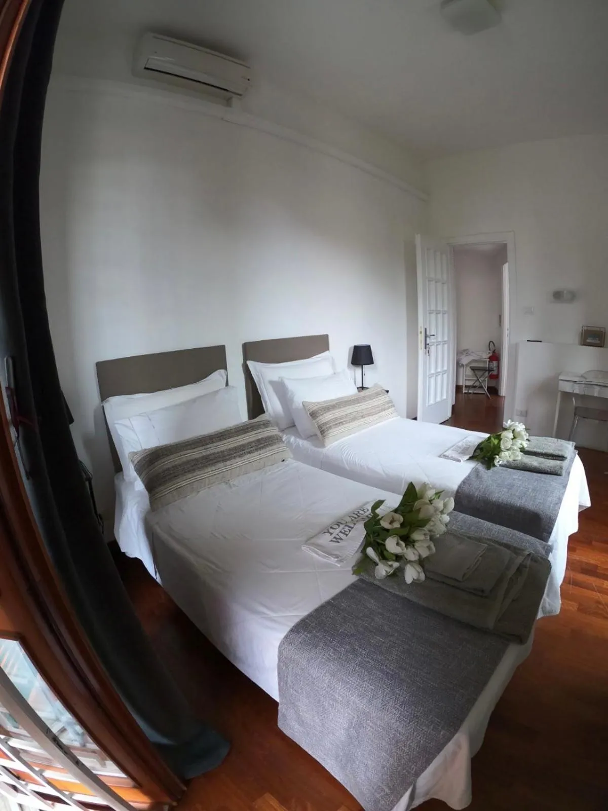 Photo of the whole room, Bed in EMI's Guest House
