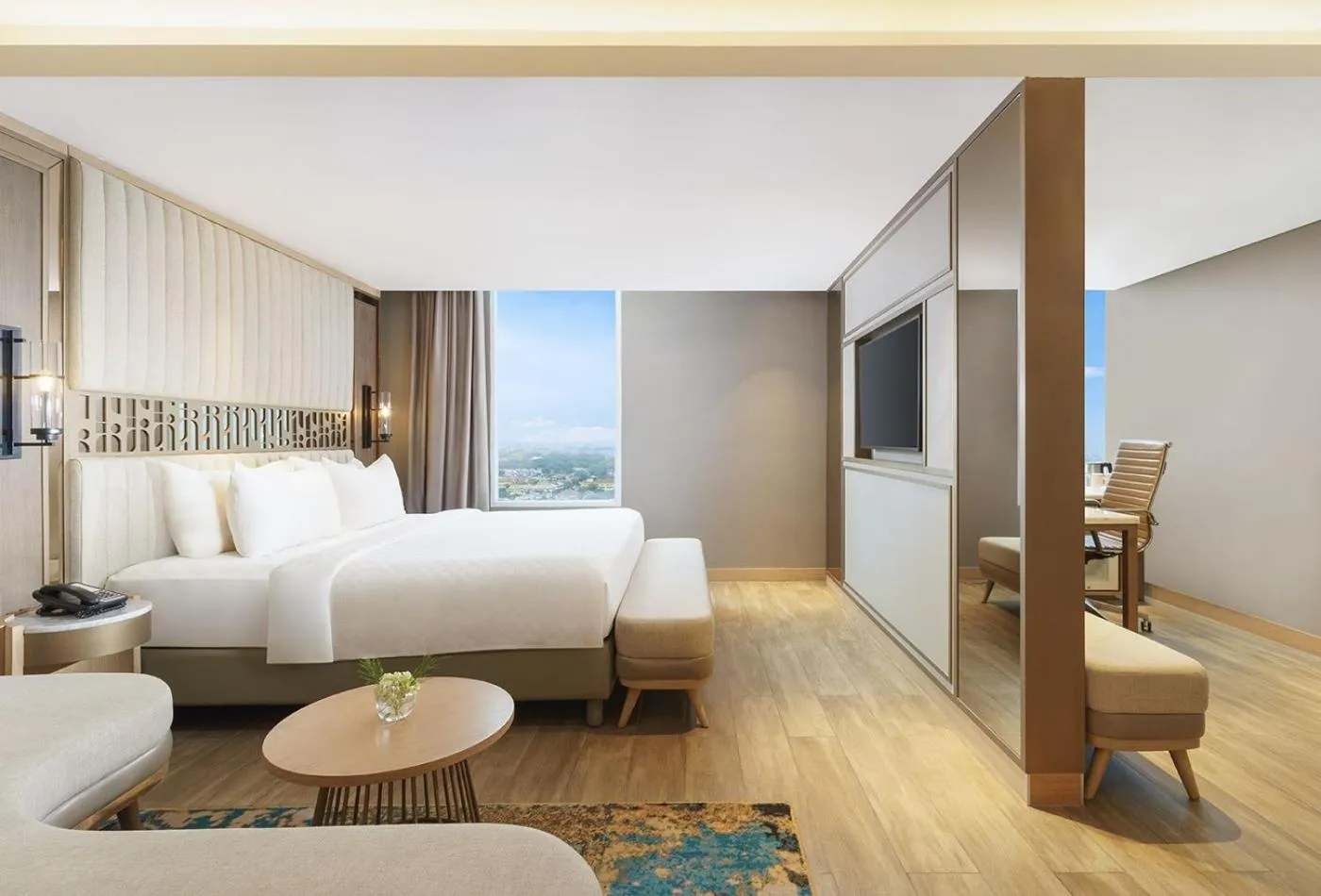 Bed in Swiss-Belhotel Solo