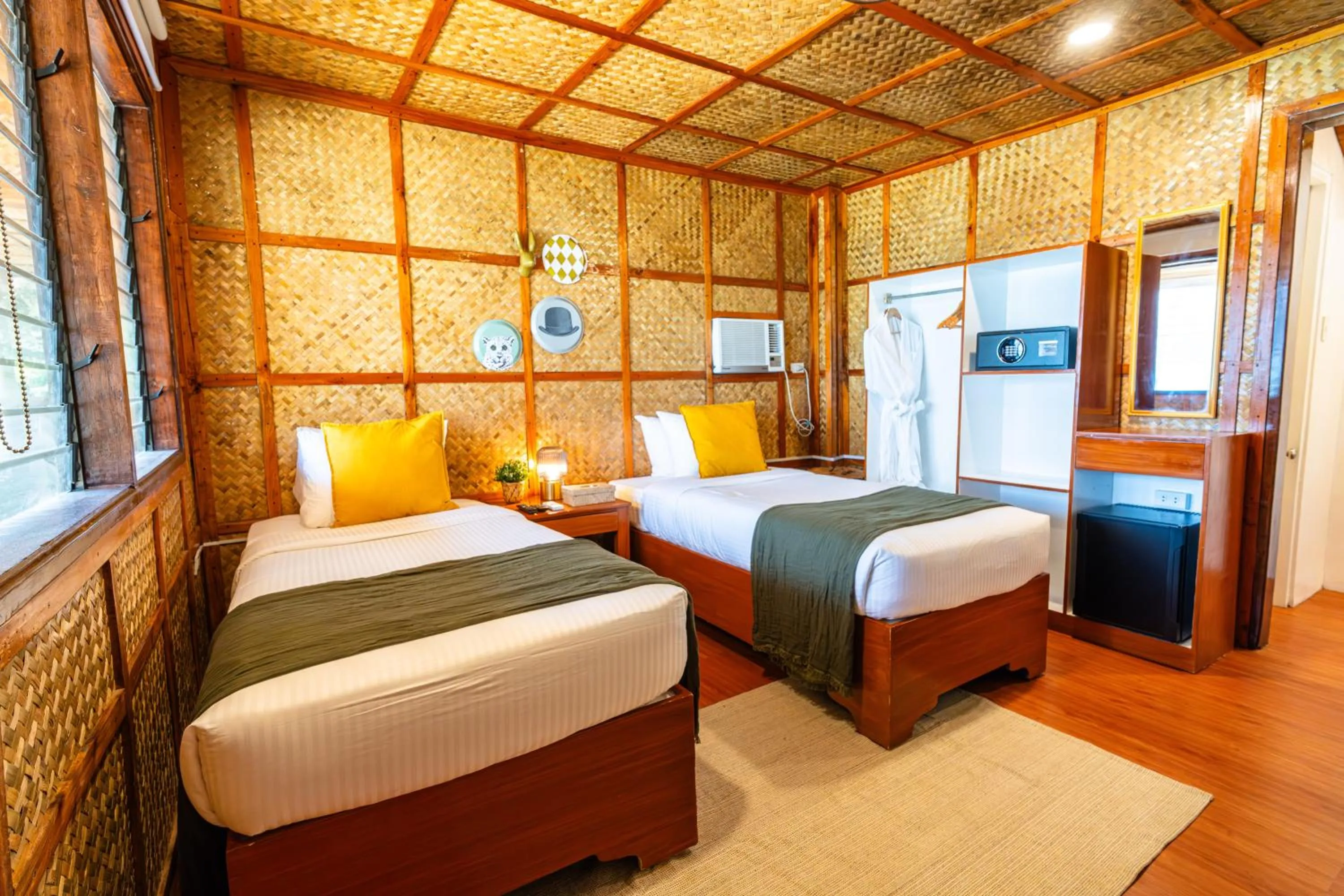 Bed in Beach Huts El Nido