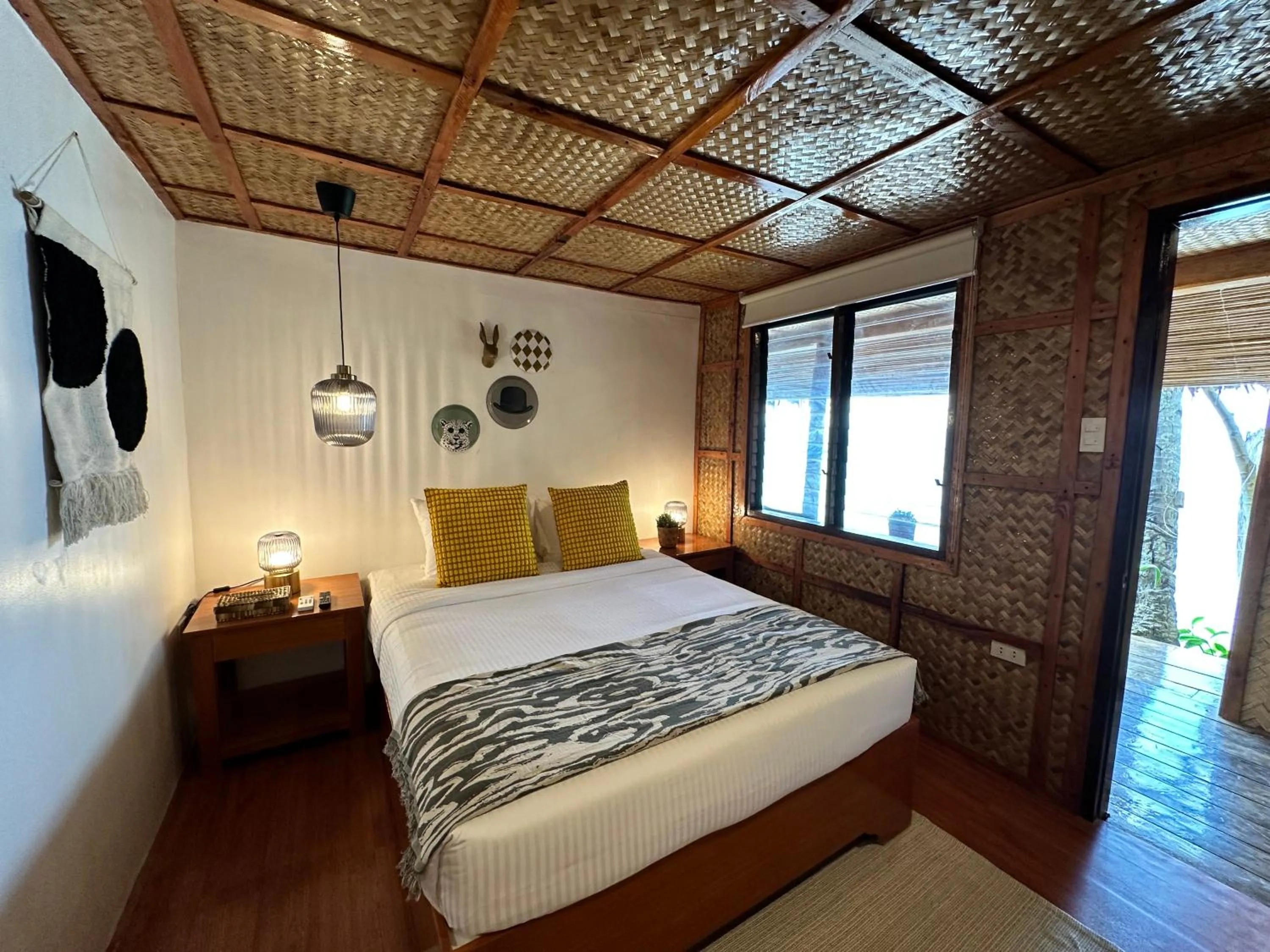 Bed in Beach Huts El Nido