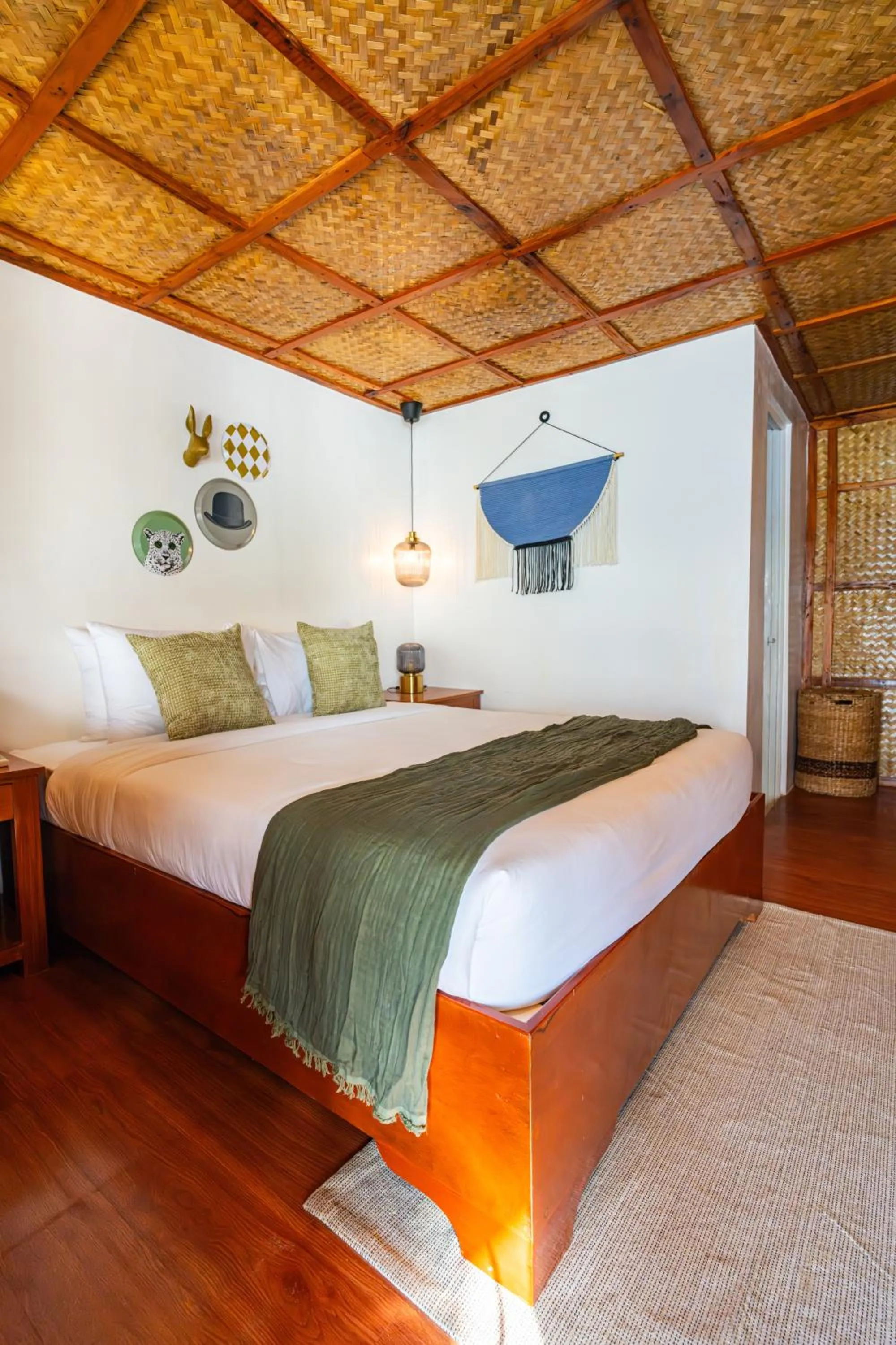 Bed in Beach Huts El Nido