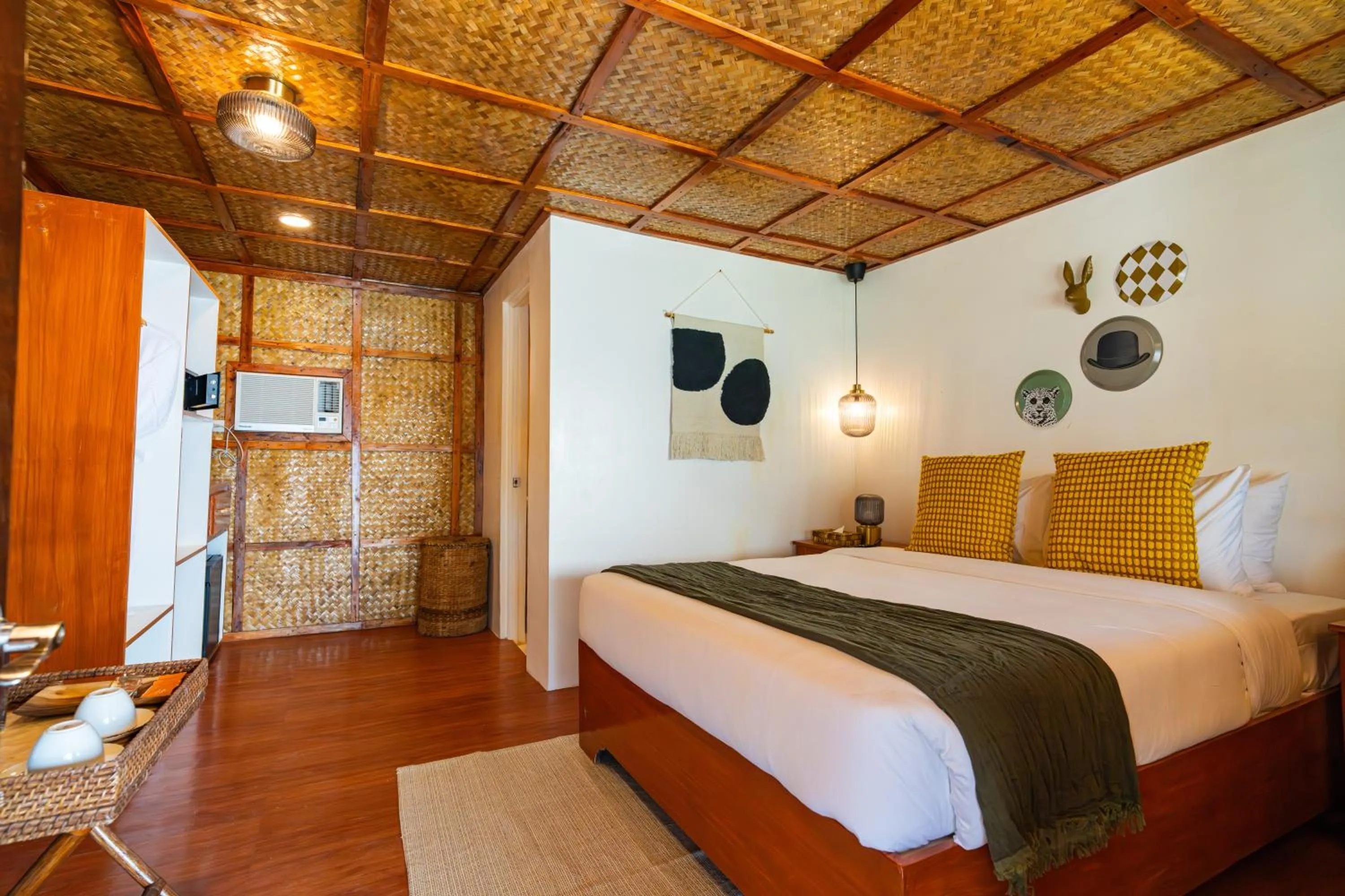 Bed in Beach Huts El Nido