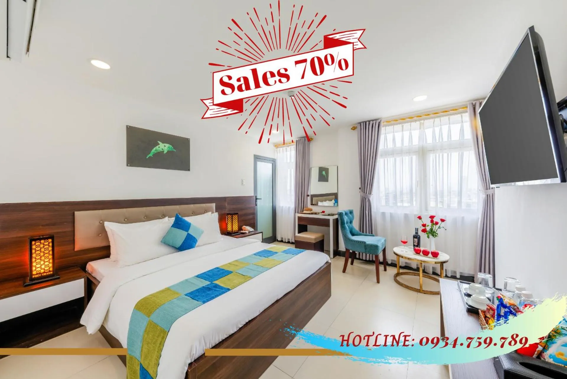 Bed in Phuc Thanh Luxury Hotel by THG