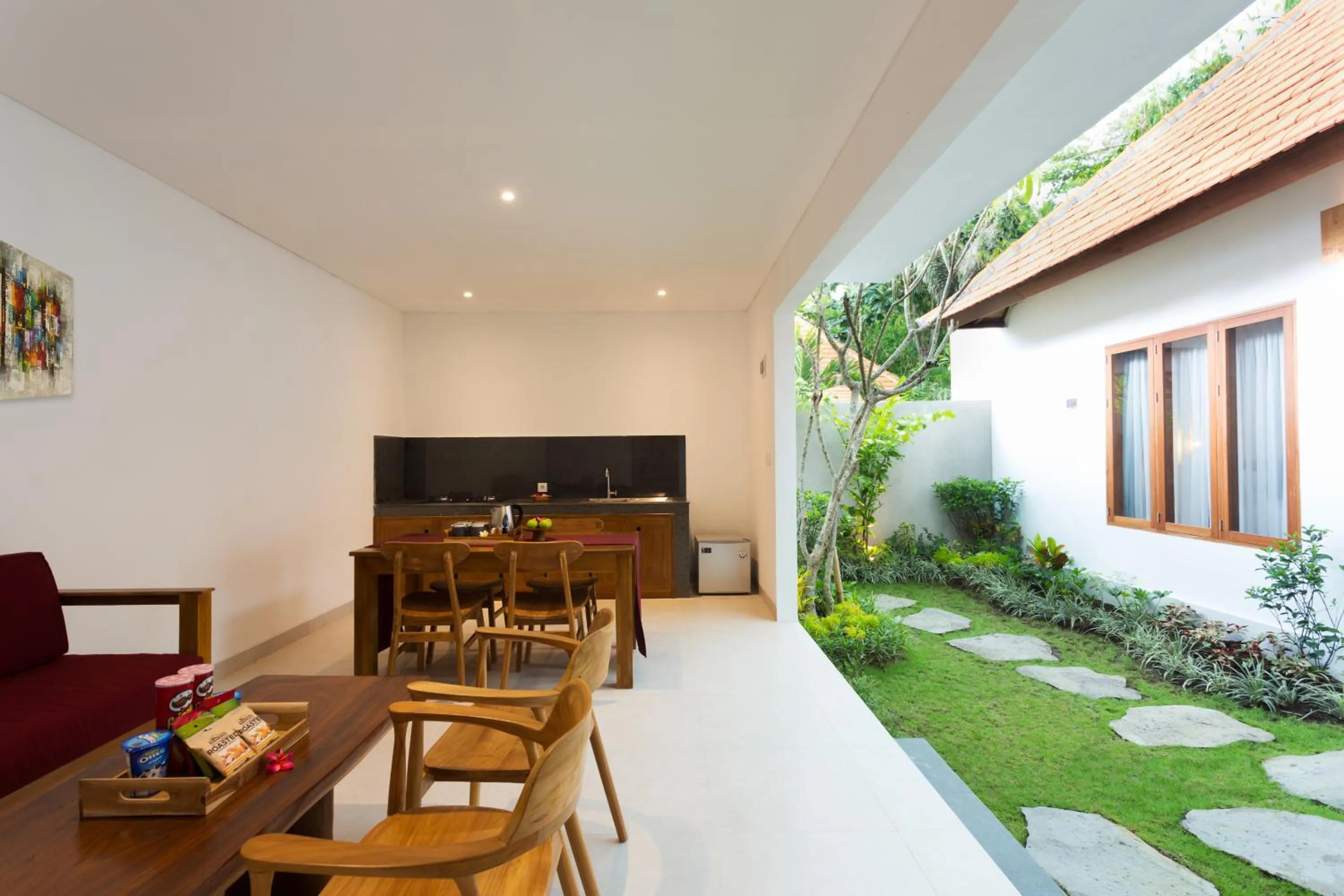 Living room in de Metra Villa Ubud by GenuineHost