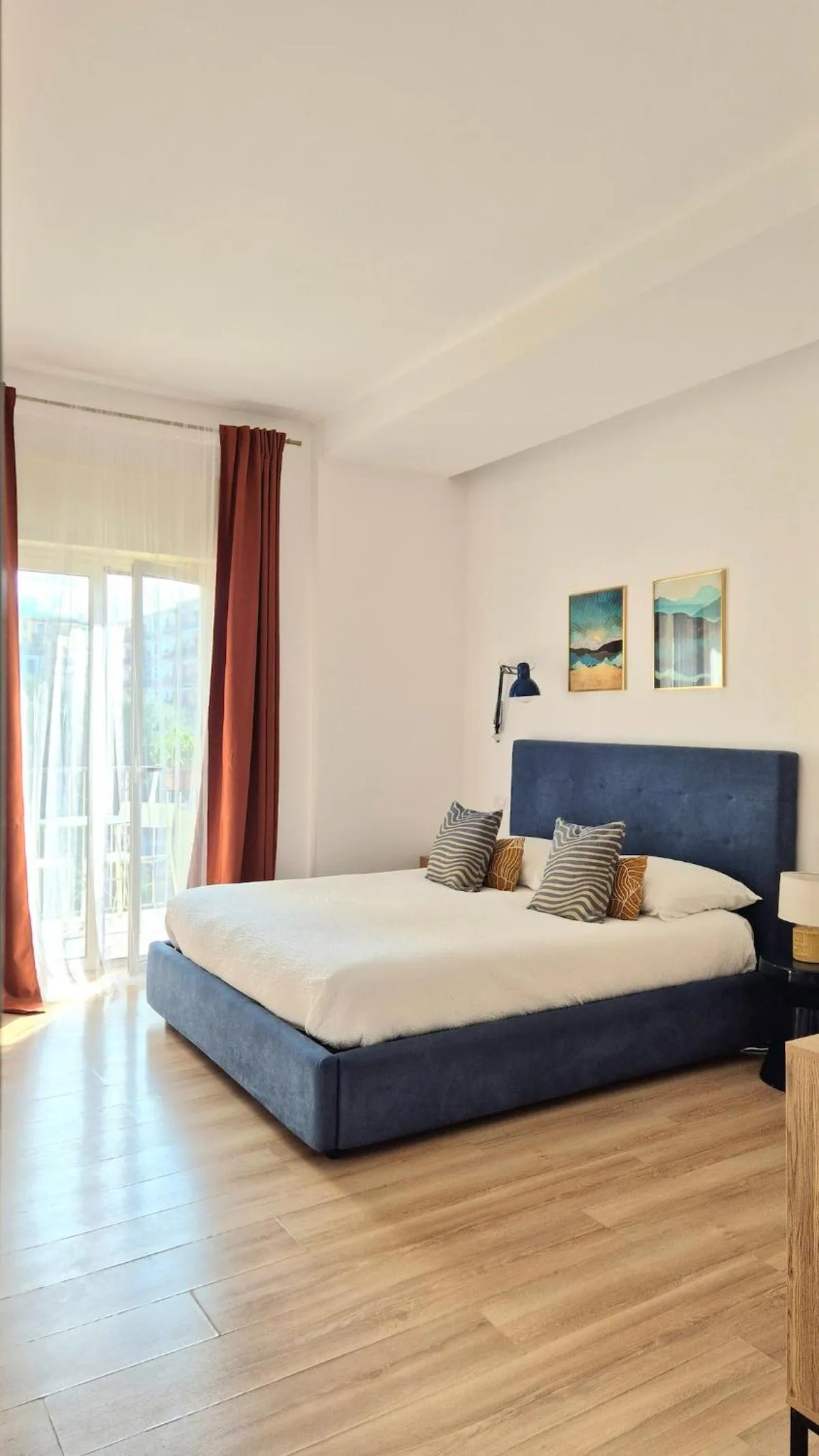 Bed in Tufo Giallo Rooms