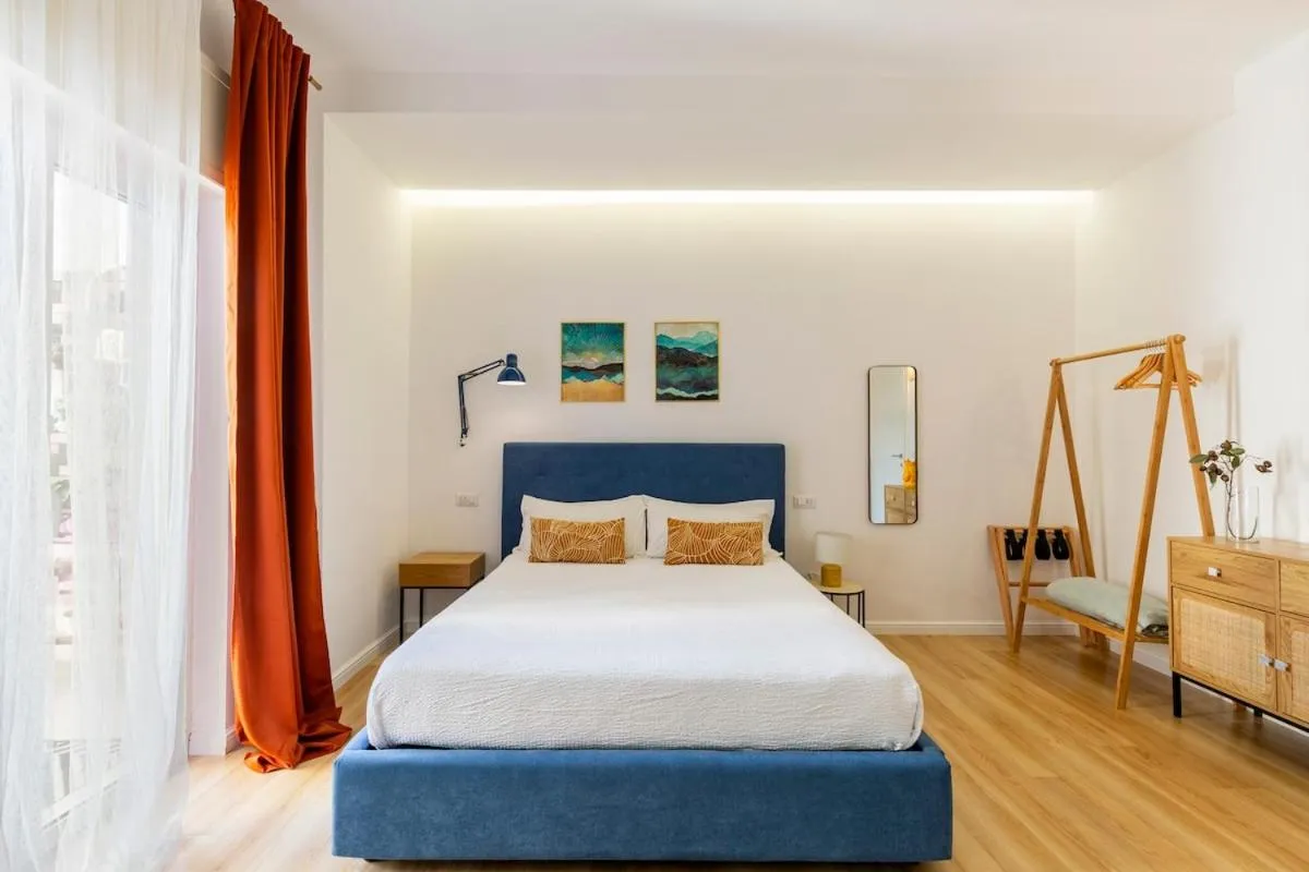 Bed in Tufo Giallo Rooms