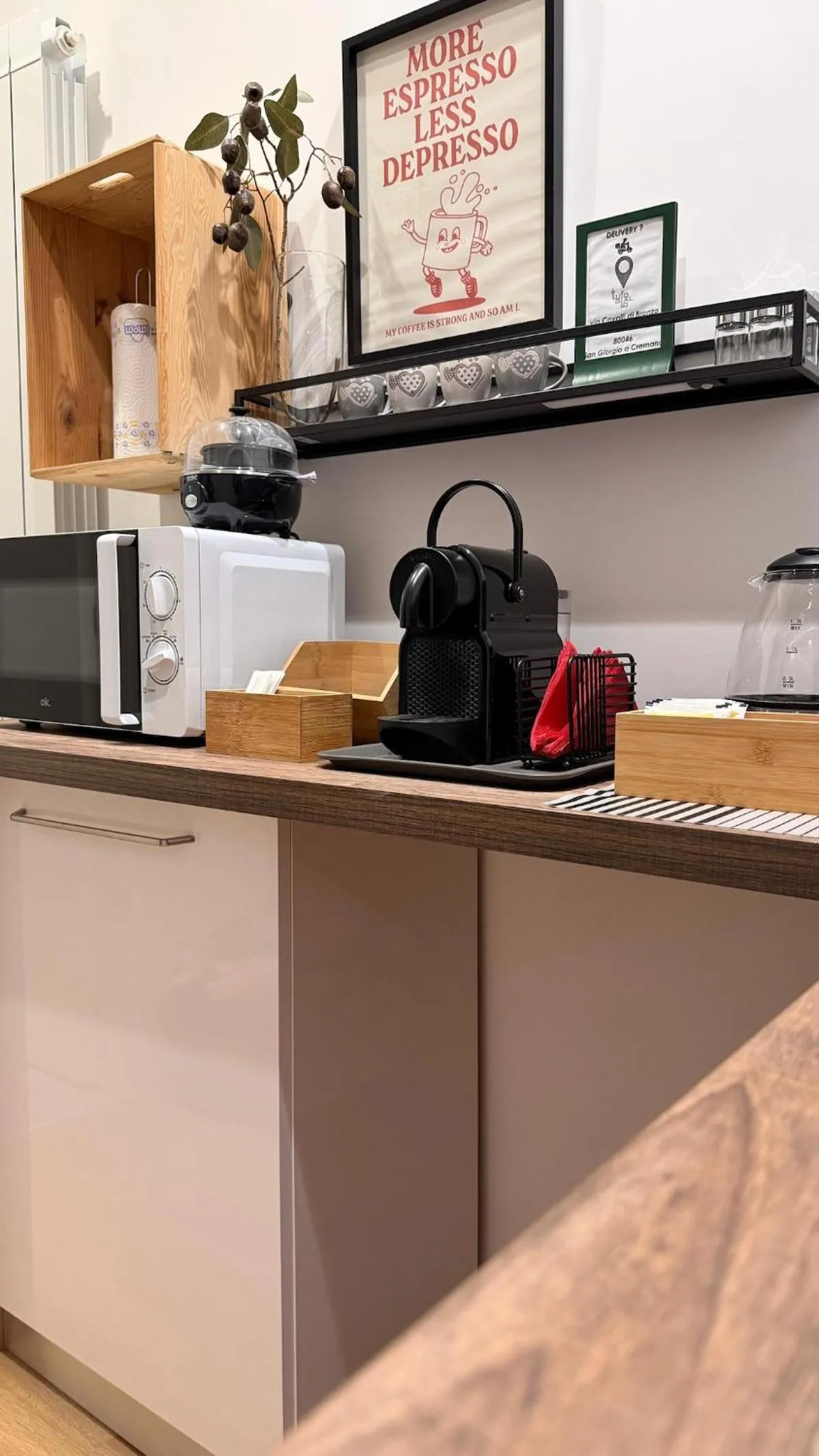 Kitchen or kitchenette in Tufo Giallo Rooms