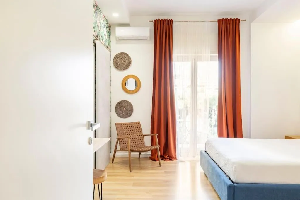 Bed in Tufo Giallo Rooms