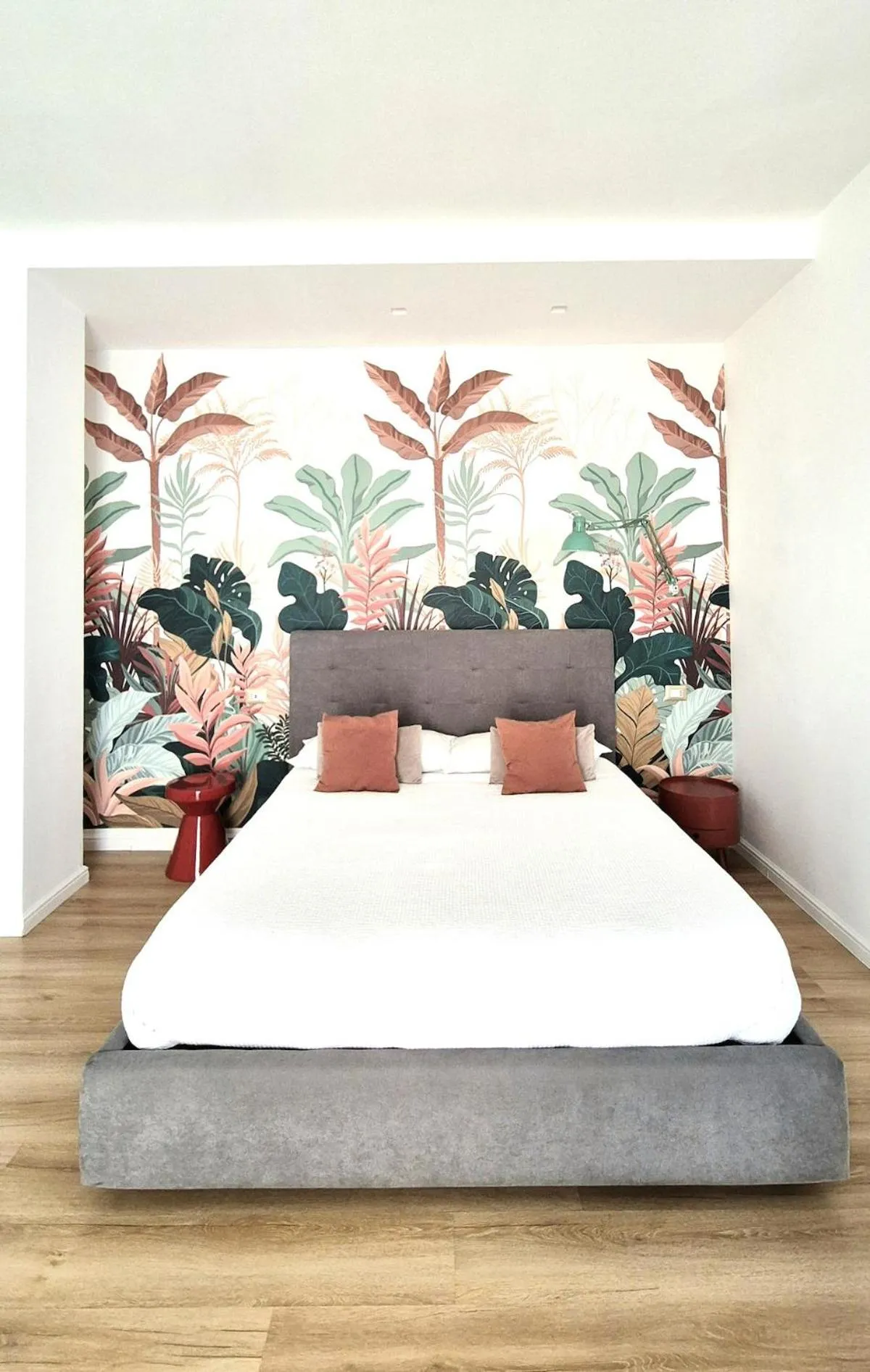 Bed in Tufo Giallo Rooms