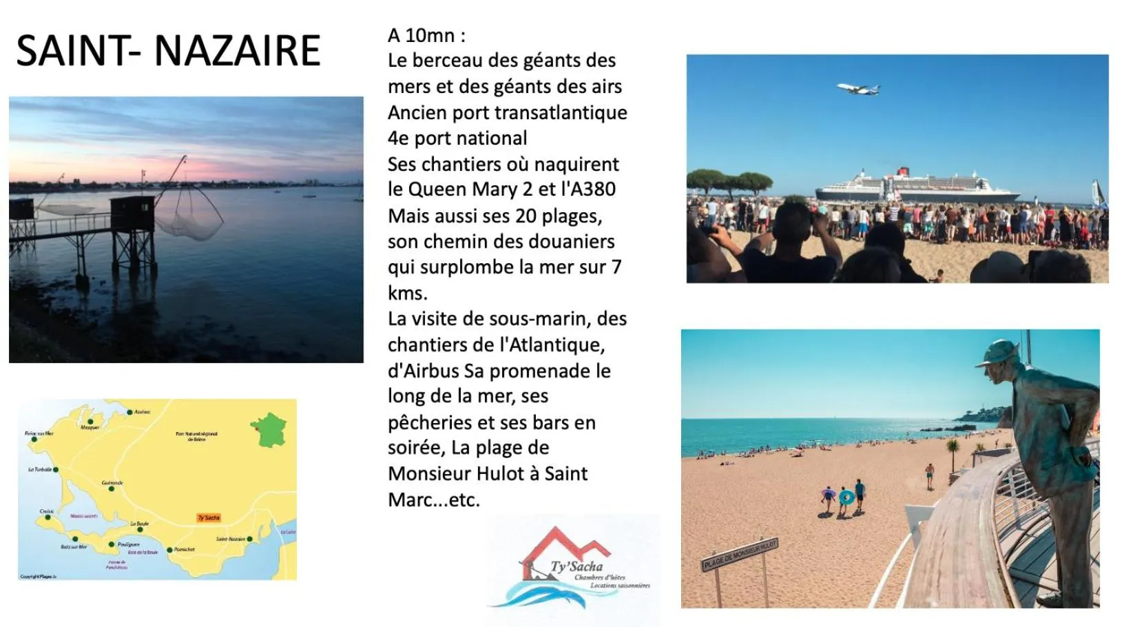 Nearby landmark in Aux portes de Pornichet, Chambres d'hôtes Ty'Sacha