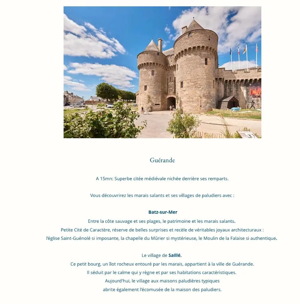 Nearby landmark in Aux portes de Pornichet, Chambres d'hôtes Ty'Sacha